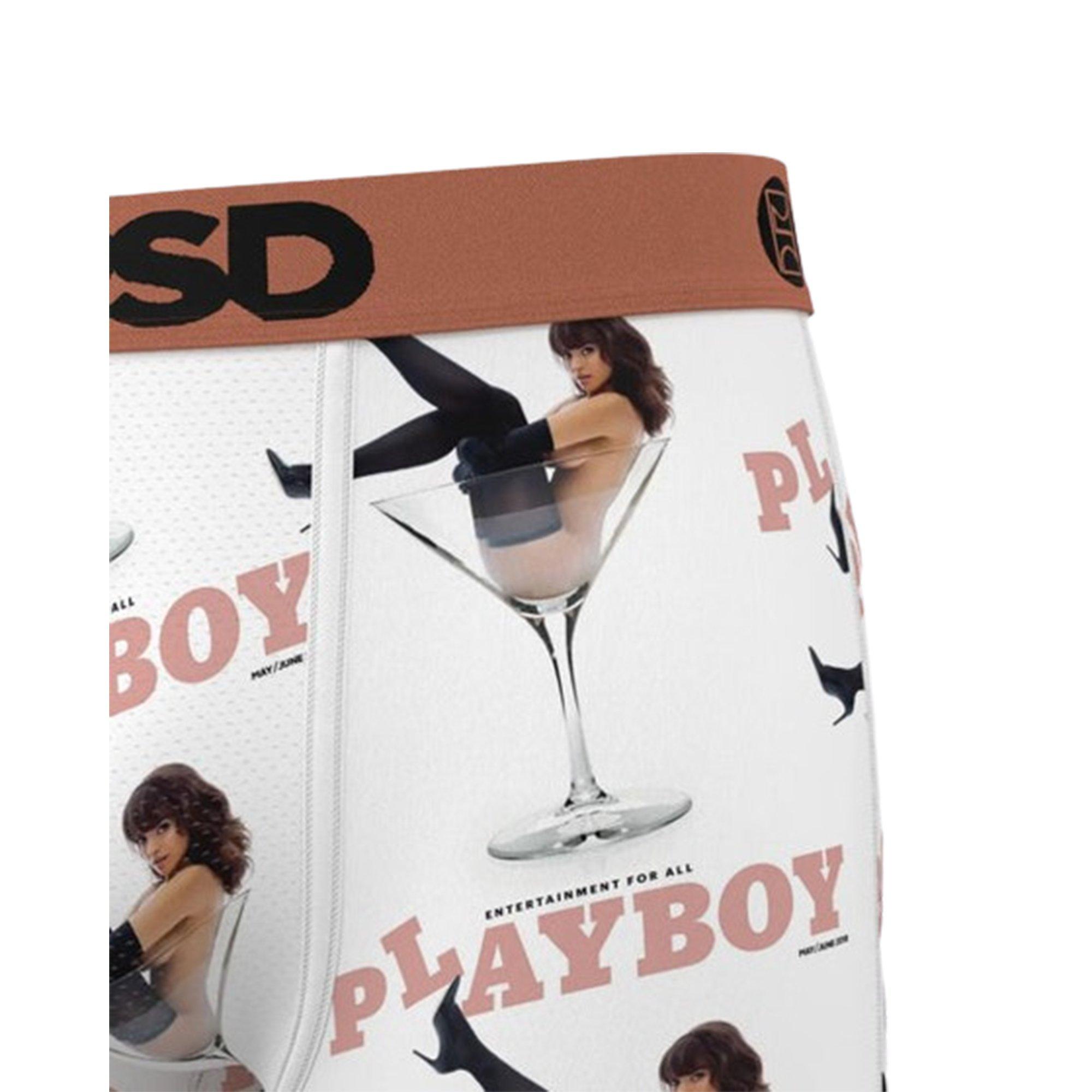 PSD Men's Playboy Martini Underwear - WHITE Thumbnail View 5