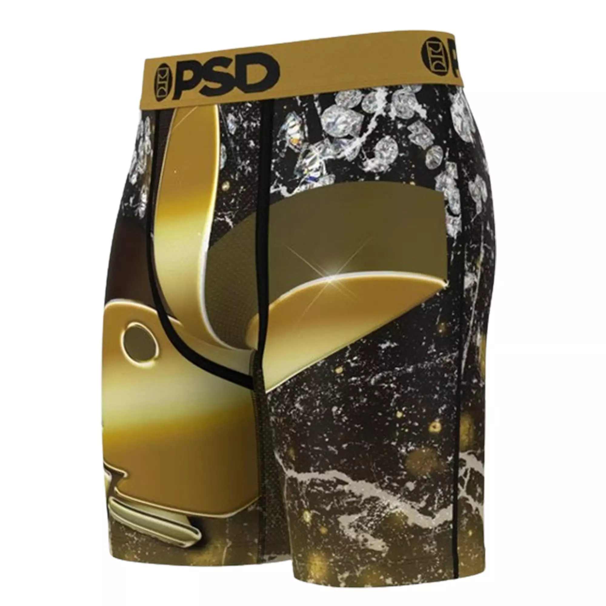 PSD Men's Playboy Solid Gold Underwear - MULTI-COLOR