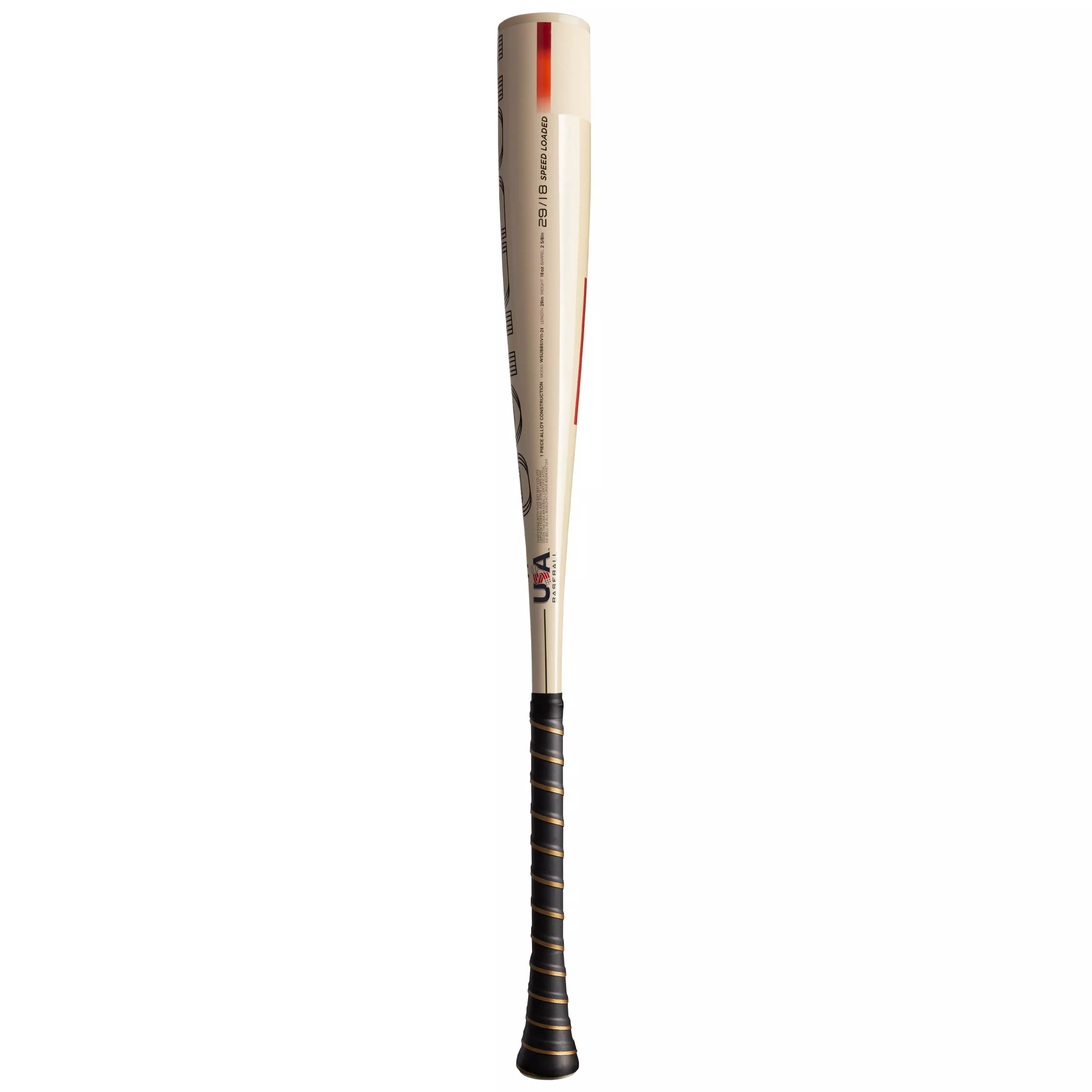 Warstic Bonesaber One Piece USA Metal Baseball Bat (-11) - BONE