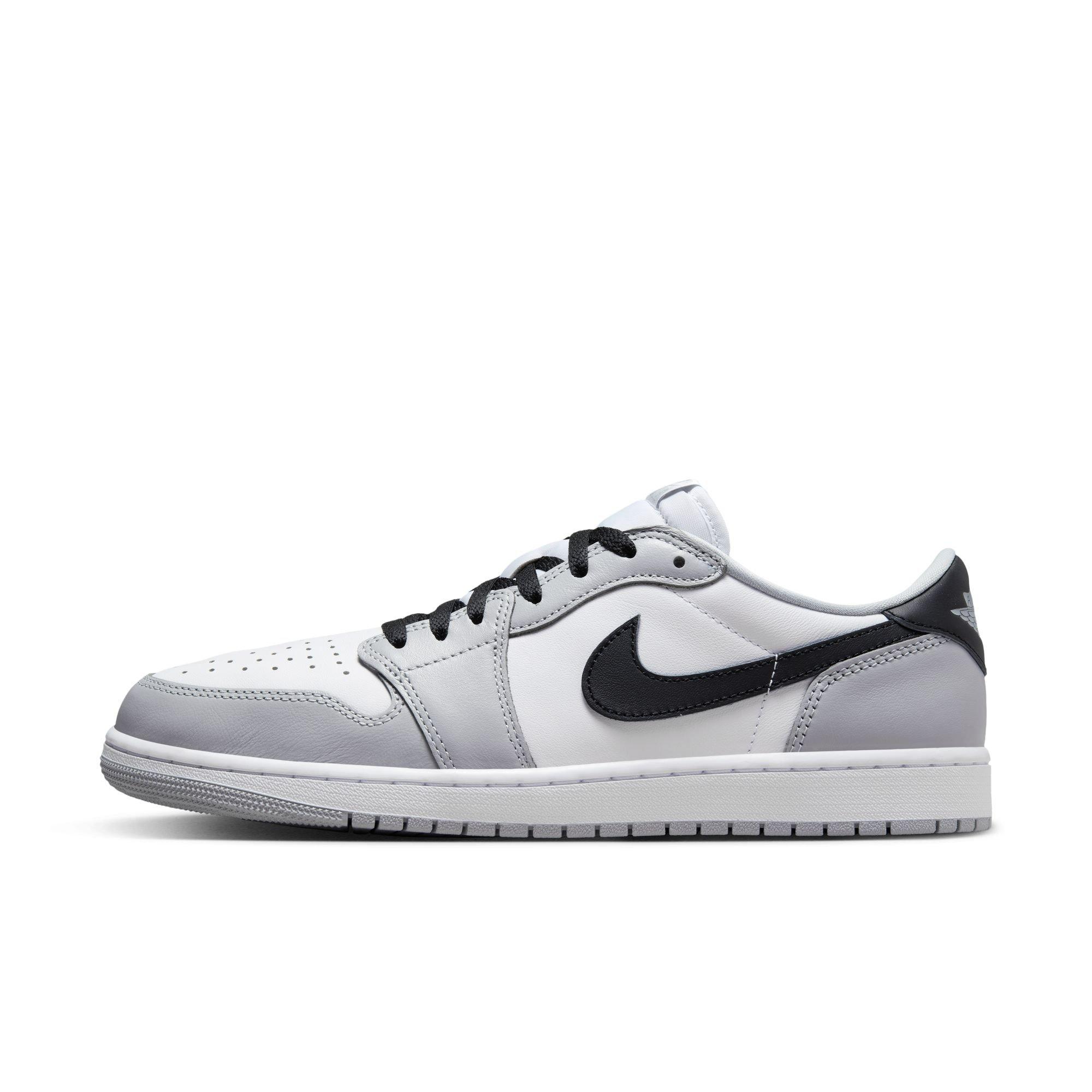 Jordan 1 Low OG "Wolf Grey" Men's Shoe - WHITE/BLACK/WOLF GREY Thumbnail View 6