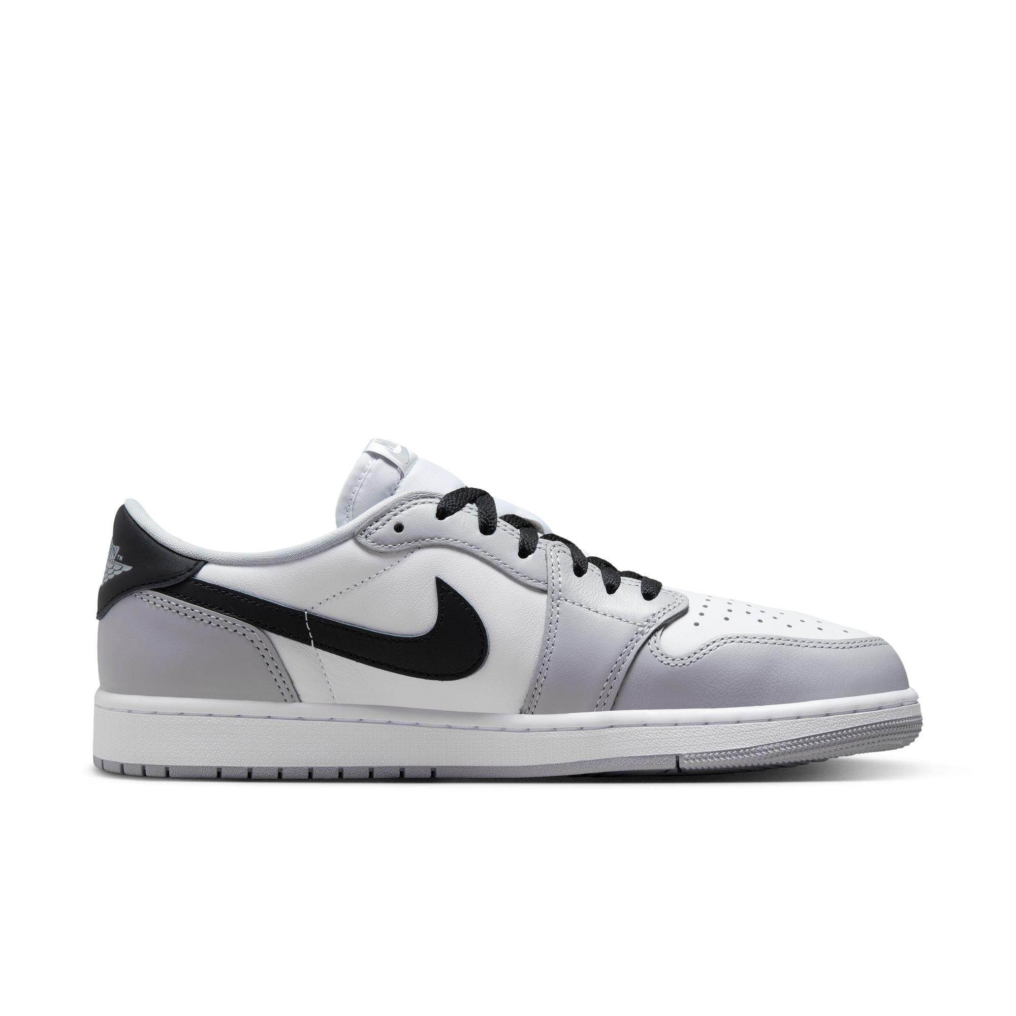Jordan 1 Low OG "Wolf Grey" Men's Shoe - WHITE/BLACK/WOLF GREY Thumbnail View 2