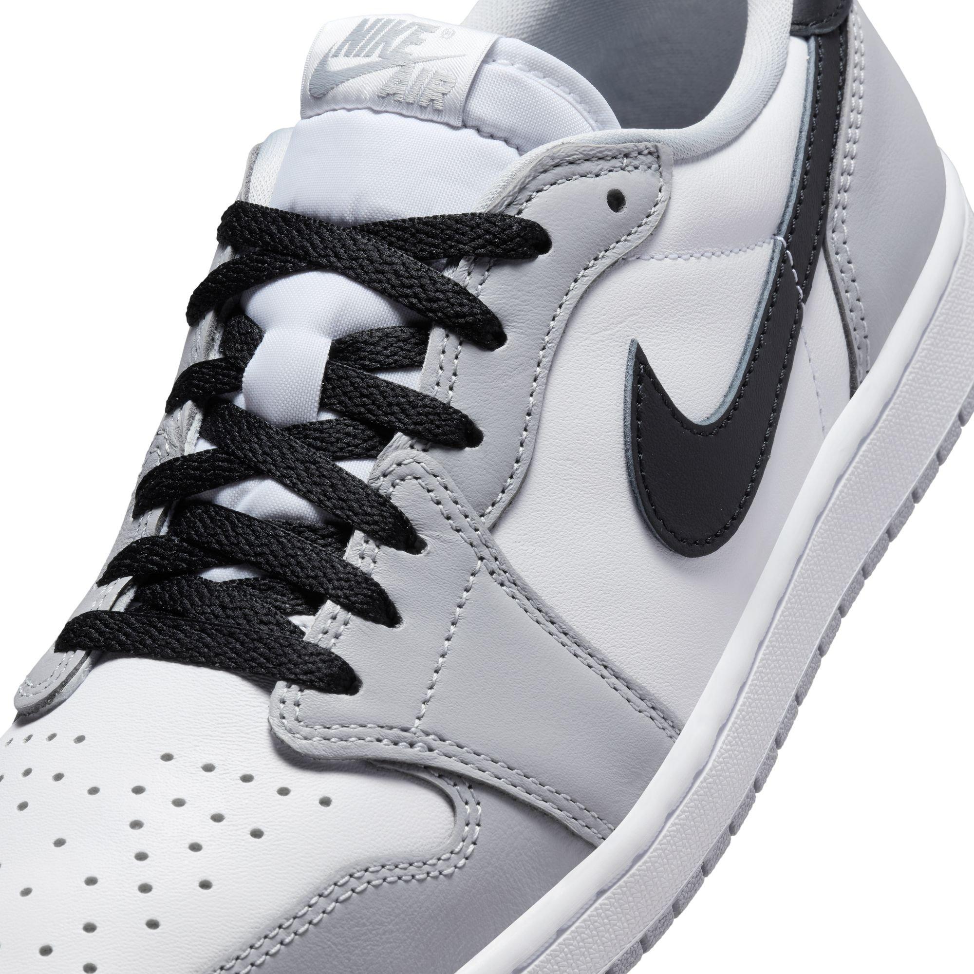 Jordan 1 Low OG "Wolf Grey" Men's Shoe - WHITE/BLACK/WOLF GREY Thumbnail View 4