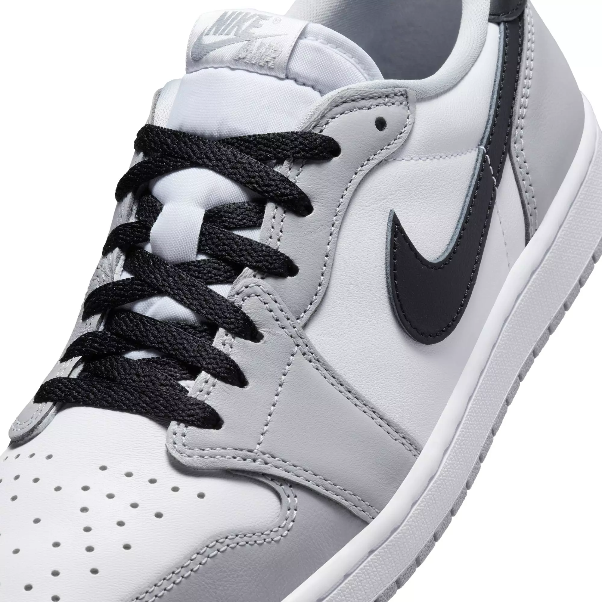 Jordan 1 Low OG "Wolf Grey" Men's Shoe - WHITE/BLACK/WOLF GREY