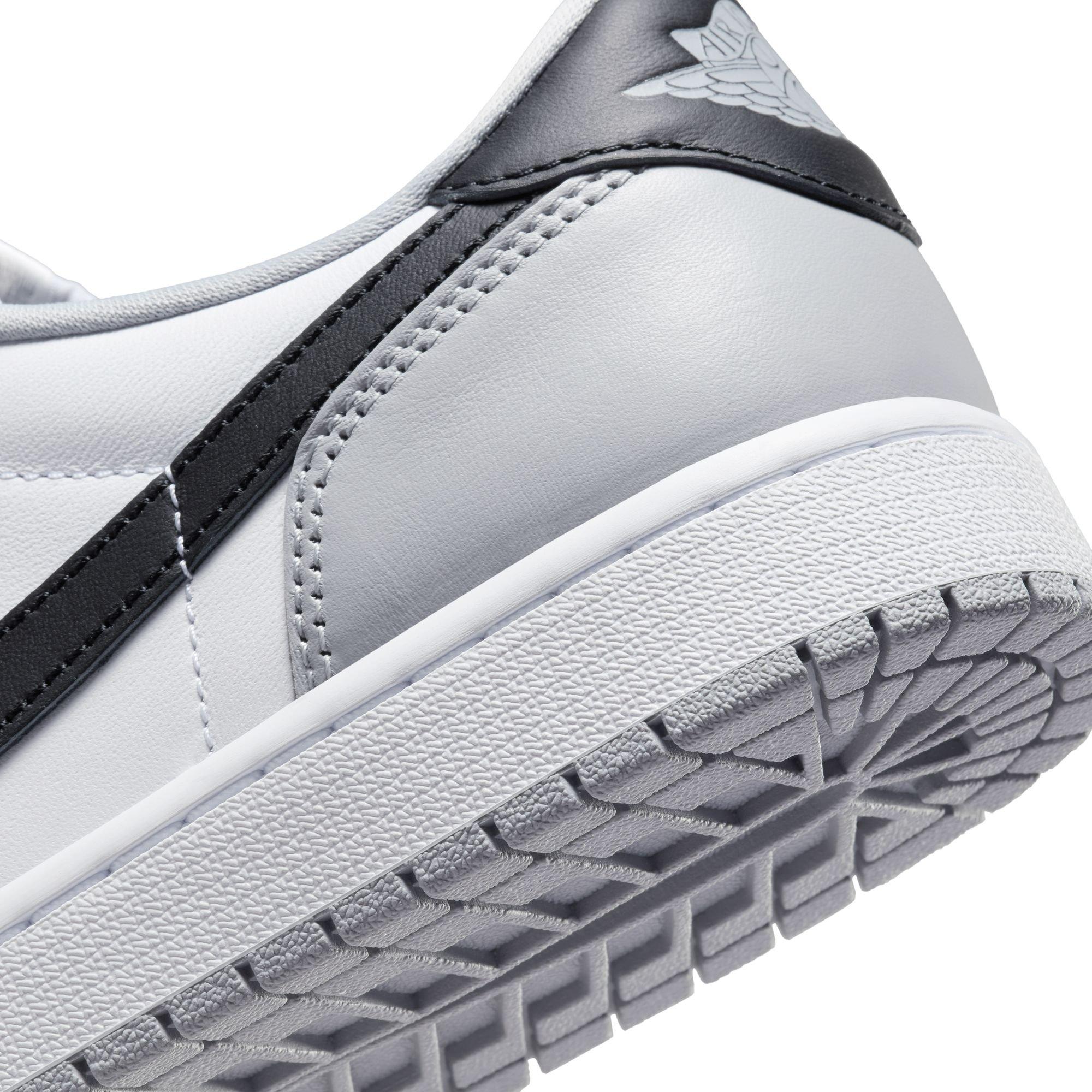 Jordan 1 Low OG "Wolf Grey" Men's Shoe - WHITE/BLACK/WOLF GREY Thumbnail View 5