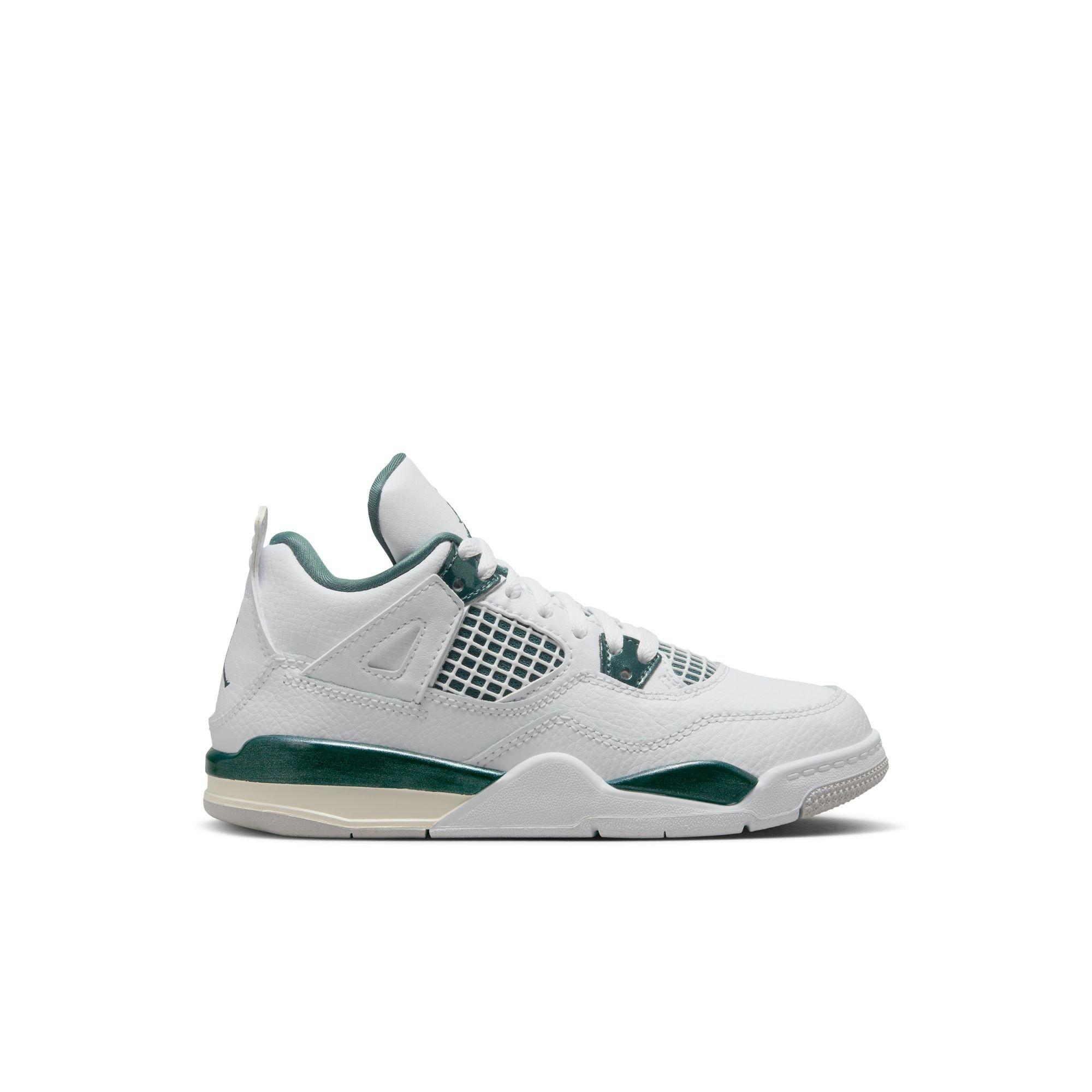 Jordan 4 Retro &ldquo;Oxidized Green&rdquo; Preschool Kids' Shoe - OXIDIZED GREEN/WHITE/NEUTRAL GREY Thumbnail View 1