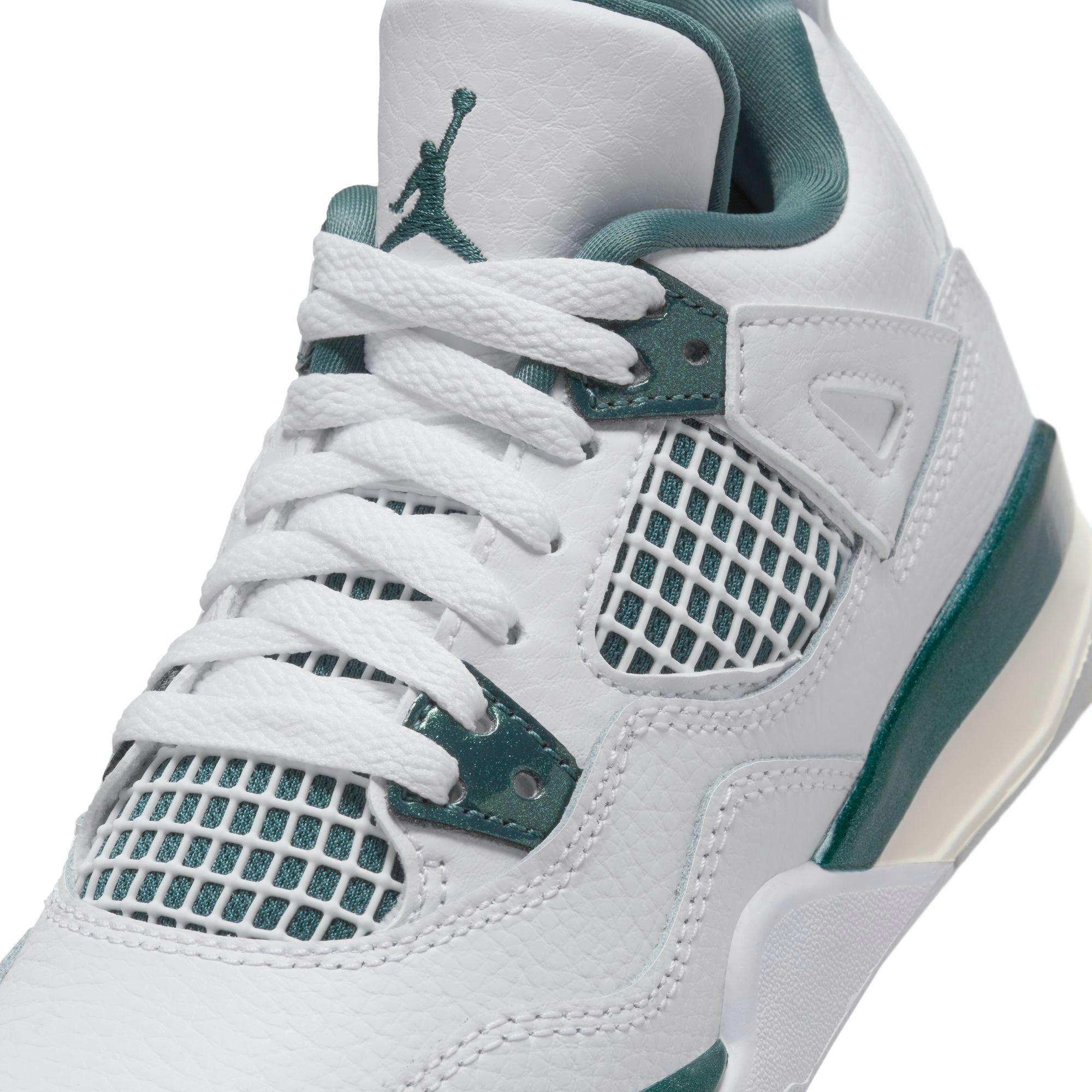 Jordan 4 Retro &ldquo;Oxidized Green&rdquo; Preschool Kids' Shoe - OXIDIZED GREEN/WHITE/NEUTRAL GREY Thumbnail View 4