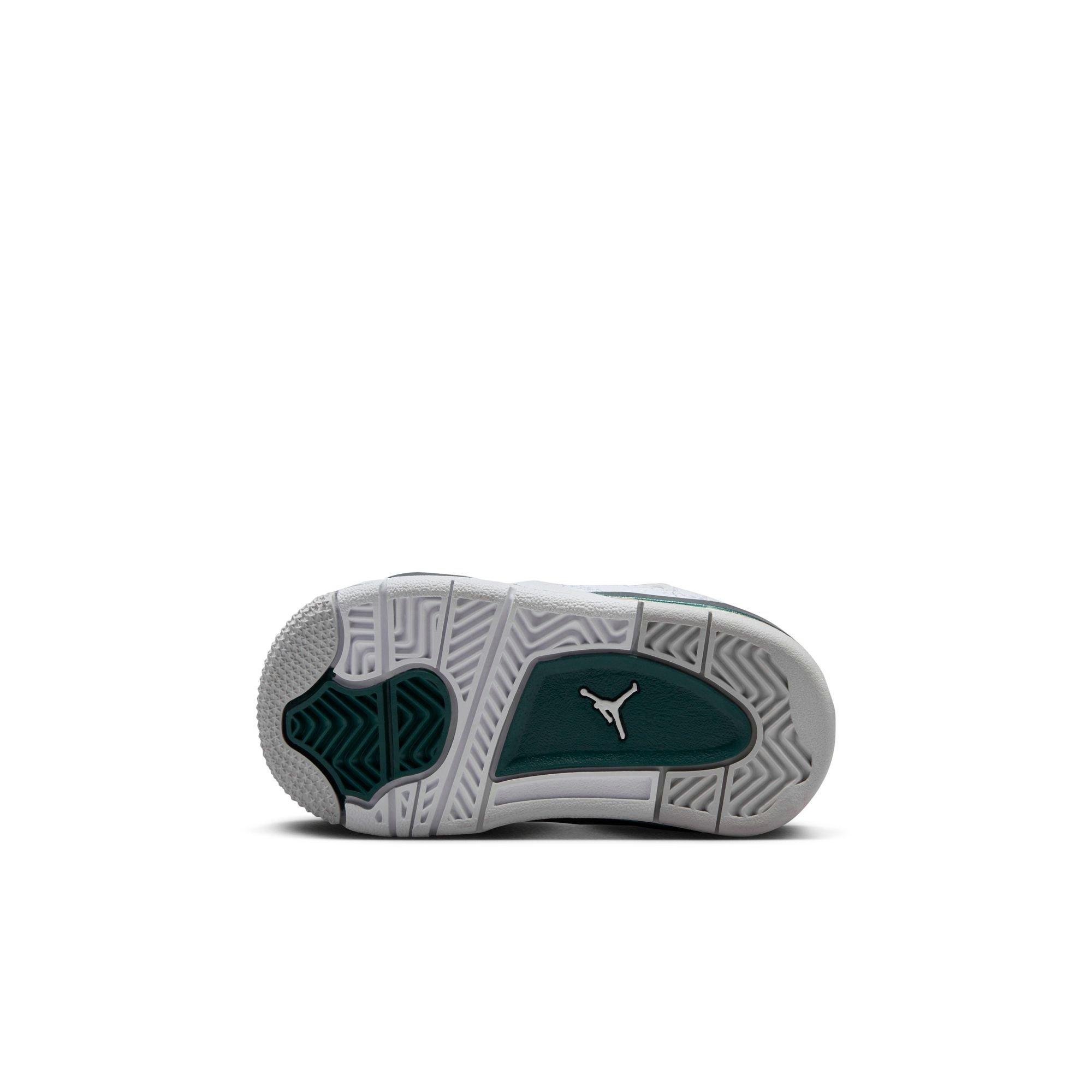 Jordan 4 Retro &ldquo;Oxidized Green&rdquo; Toddler Kids' Shoe - OXIDIZED GREEN/WHITE/NEUTRAL GREY Thumbnail View 9