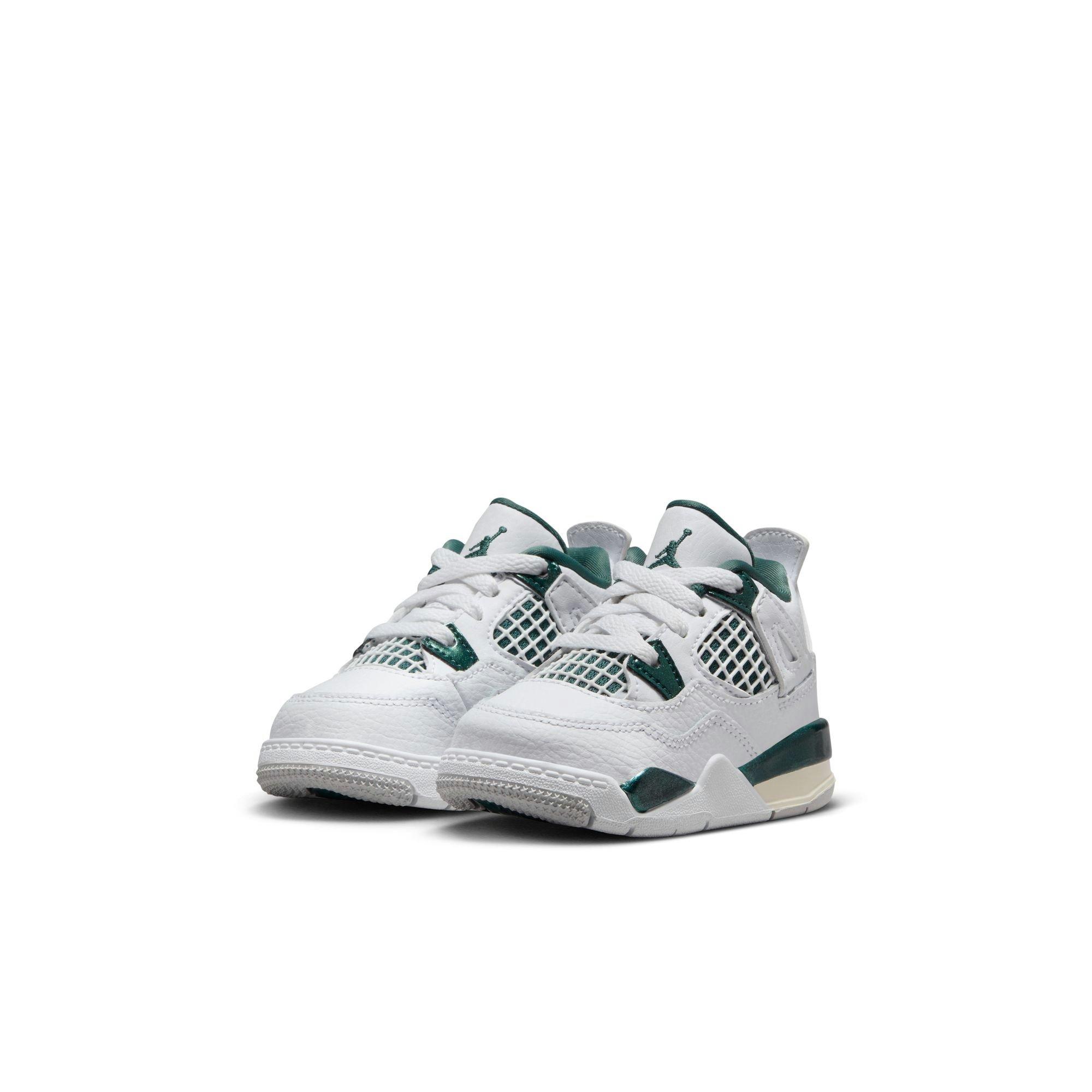 Jordan 4 Retro &ldquo;Oxidized Green&rdquo; Toddler Kids' Shoe - OXIDIZED GREEN/WHITE/NEUTRAL GREY Thumbnail View 3