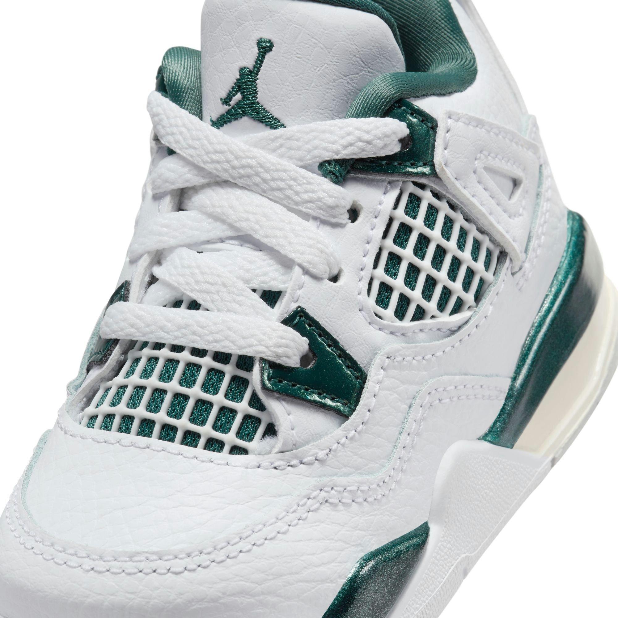 Jordan 4 Retro &ldquo;Oxidized Green&rdquo; Toddler Kids' Shoe - OXIDIZED GREEN/WHITE/NEUTRAL GREY Thumbnail View 4