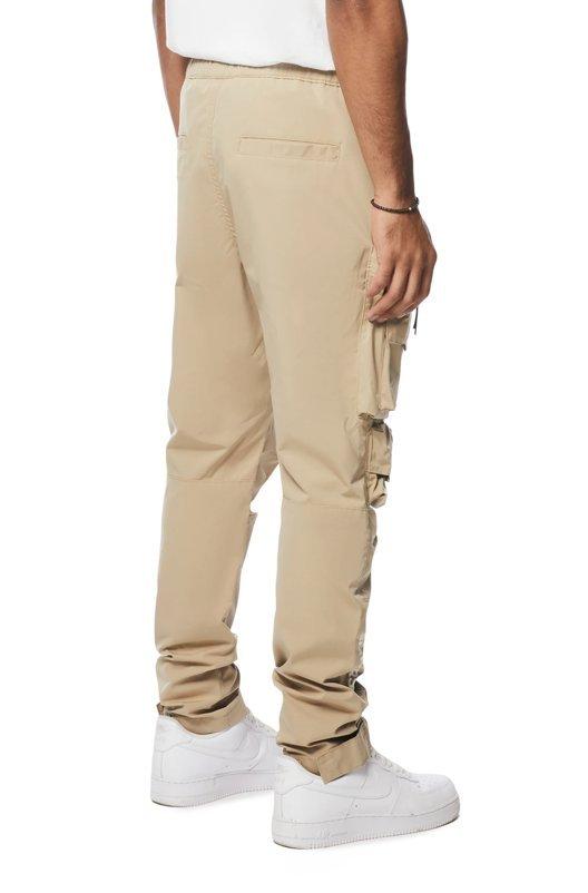 Smoke Rise Men's Utility Nylon Cargo Pants - Khaki - KHAKI Thumbnail View 2