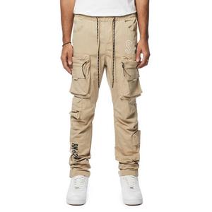 Lazer Men's Ankle-Length Twill Jogger Pants, Sizes S-XL, Athletic Fit