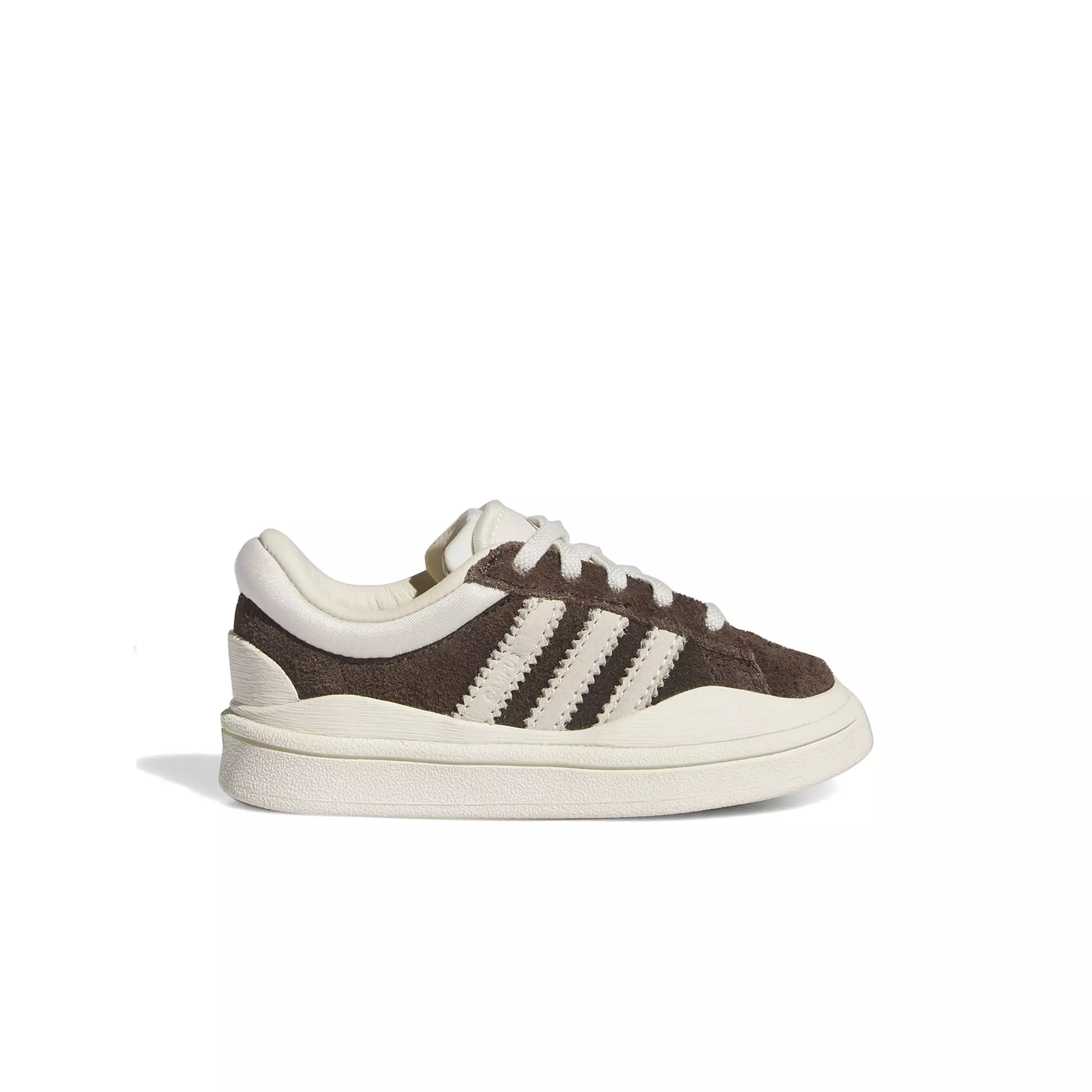 adidas x Bad Bunny Campus "Dark Brown" Preschool Kids' Shoe - DARK BROWN/CHALK WHITE