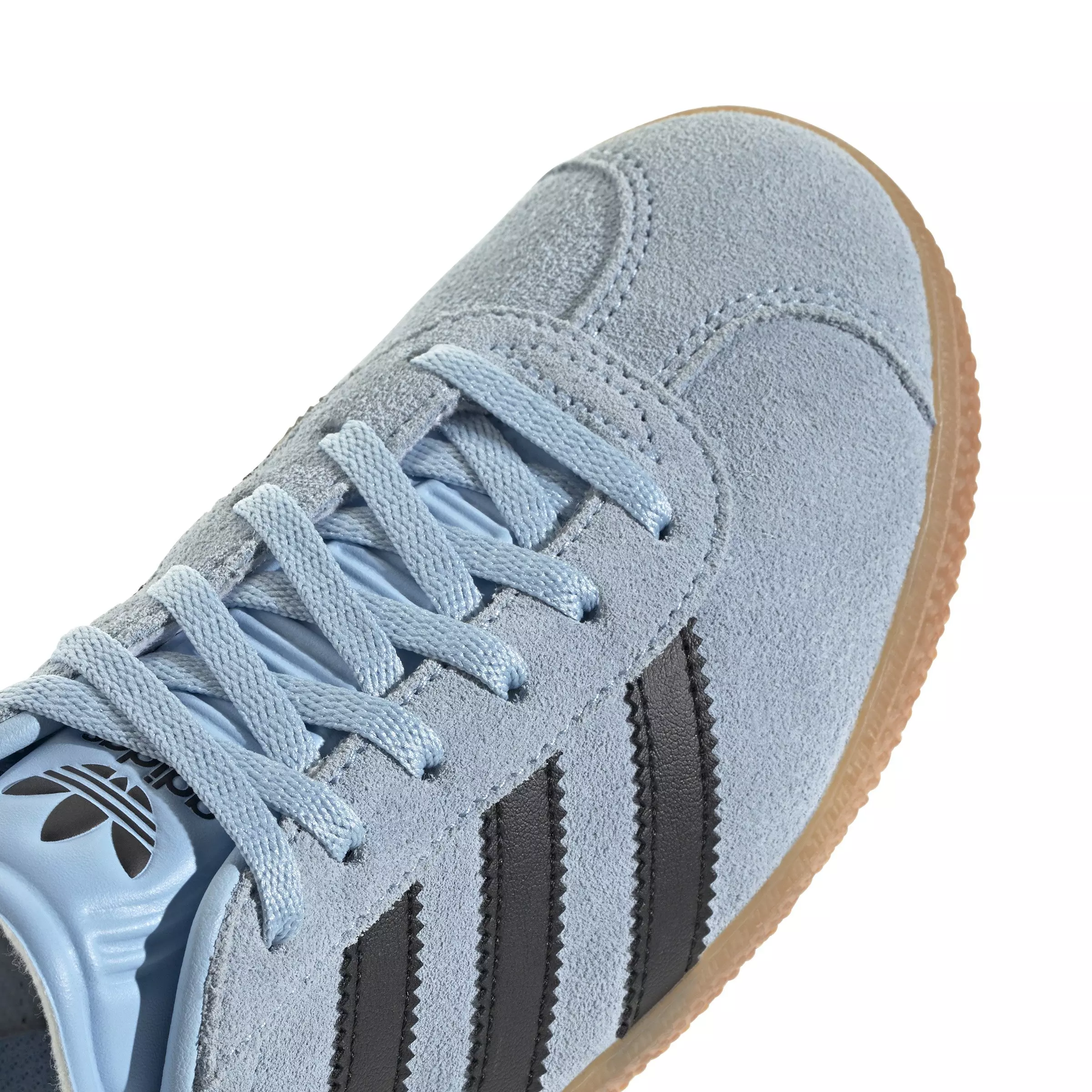 adidas Originals Gazelle "Clear Sky/Core Black/Solar Orange" Grade School Girls' Shoe - BLUE/BLACK