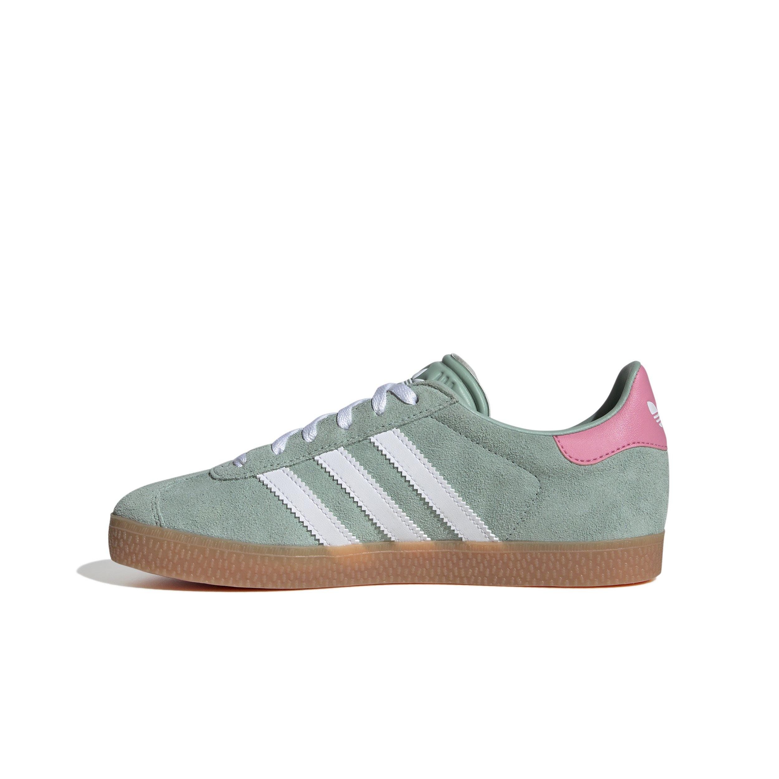 adidas Originals Gazelle Grade School Girls' "Hazy Green/Ftwr White/Bliss Pink" Shoe