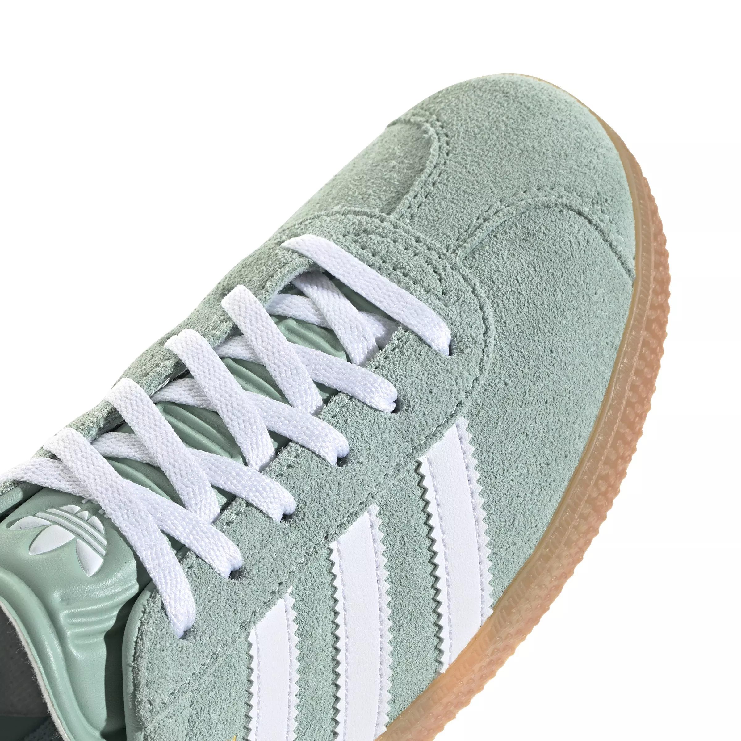 adidas Originals Gazelle "Hazy Green/Ftwr White/Bliss Pink" Grade School Girls Shoe - GREEN/WHITE
