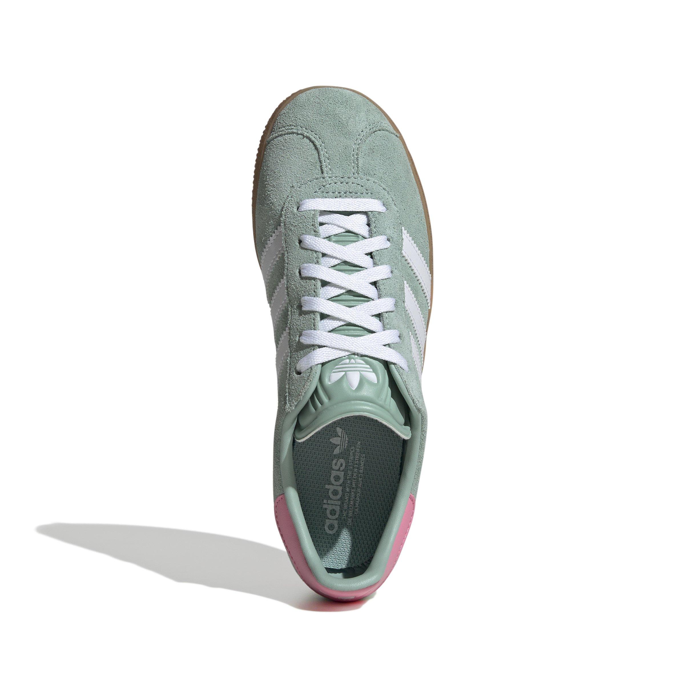 adidas Originals Gazelle Grade School Girls' "Hazy Green/Ftwr White/Bliss Pink" Shoe