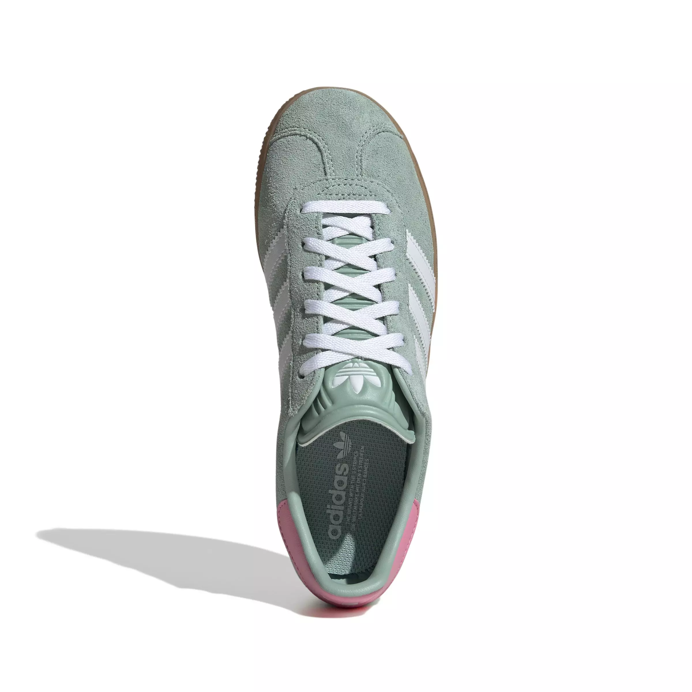 adidas Originals Gazelle "Hazy Green/Ftwr White/Bliss Pink" Grade School Girls Shoe - GREEN/WHITE