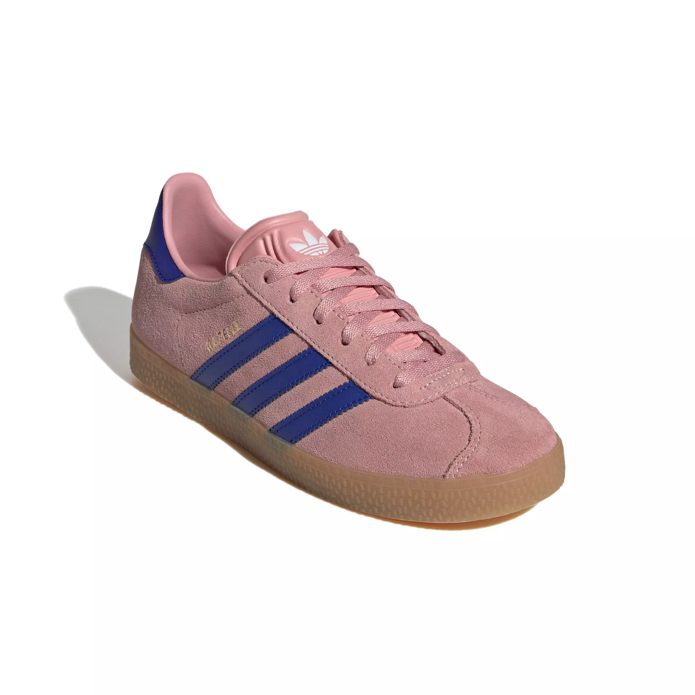 adidas Originals Gazelle "Semi Pink Spark/Lucid Blue" Grade School Girls' Shoe - PINK/BLUE