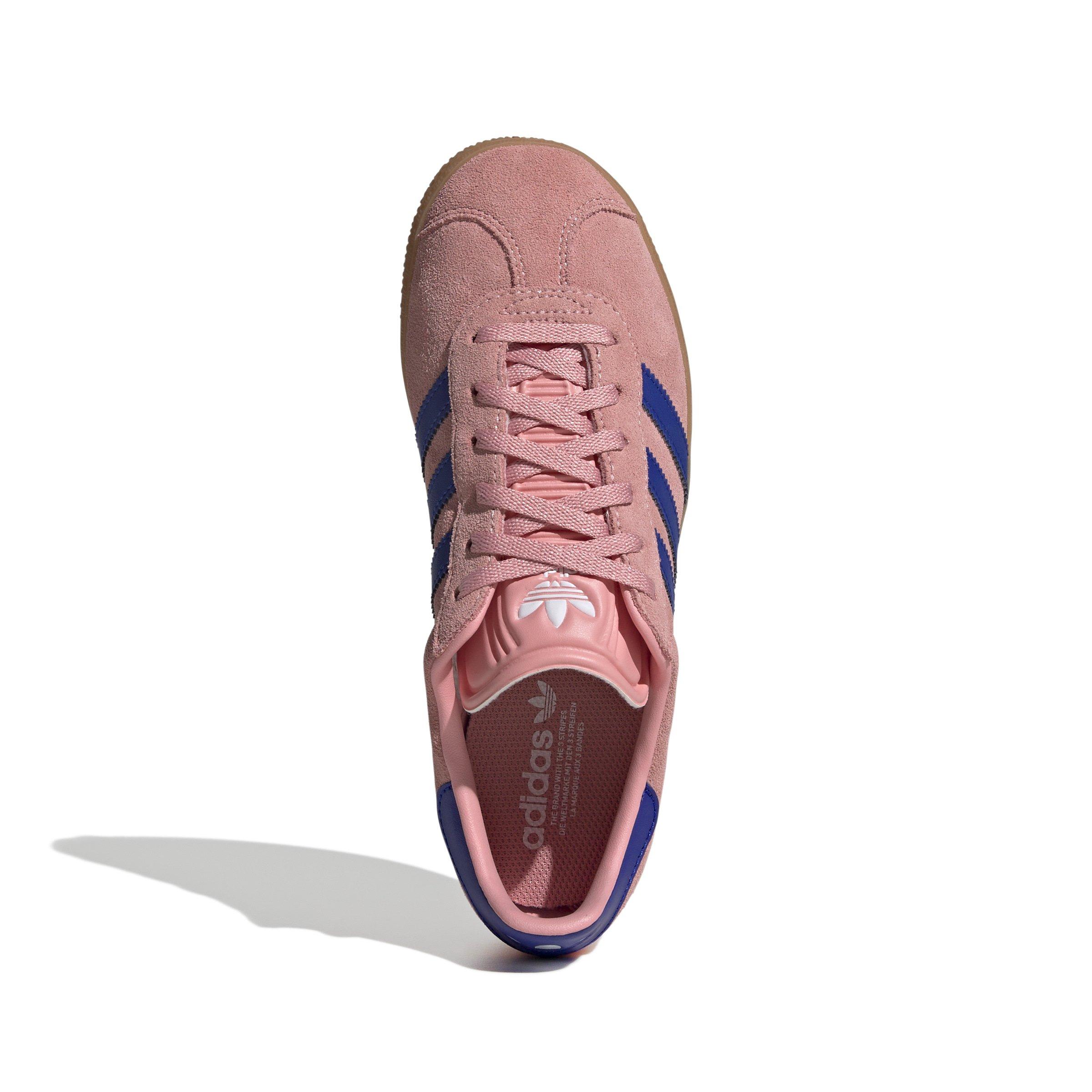 adidas Originals Gazelle Grade School Girls' "Semi Pink Spark/Lucid Blue" Shoe