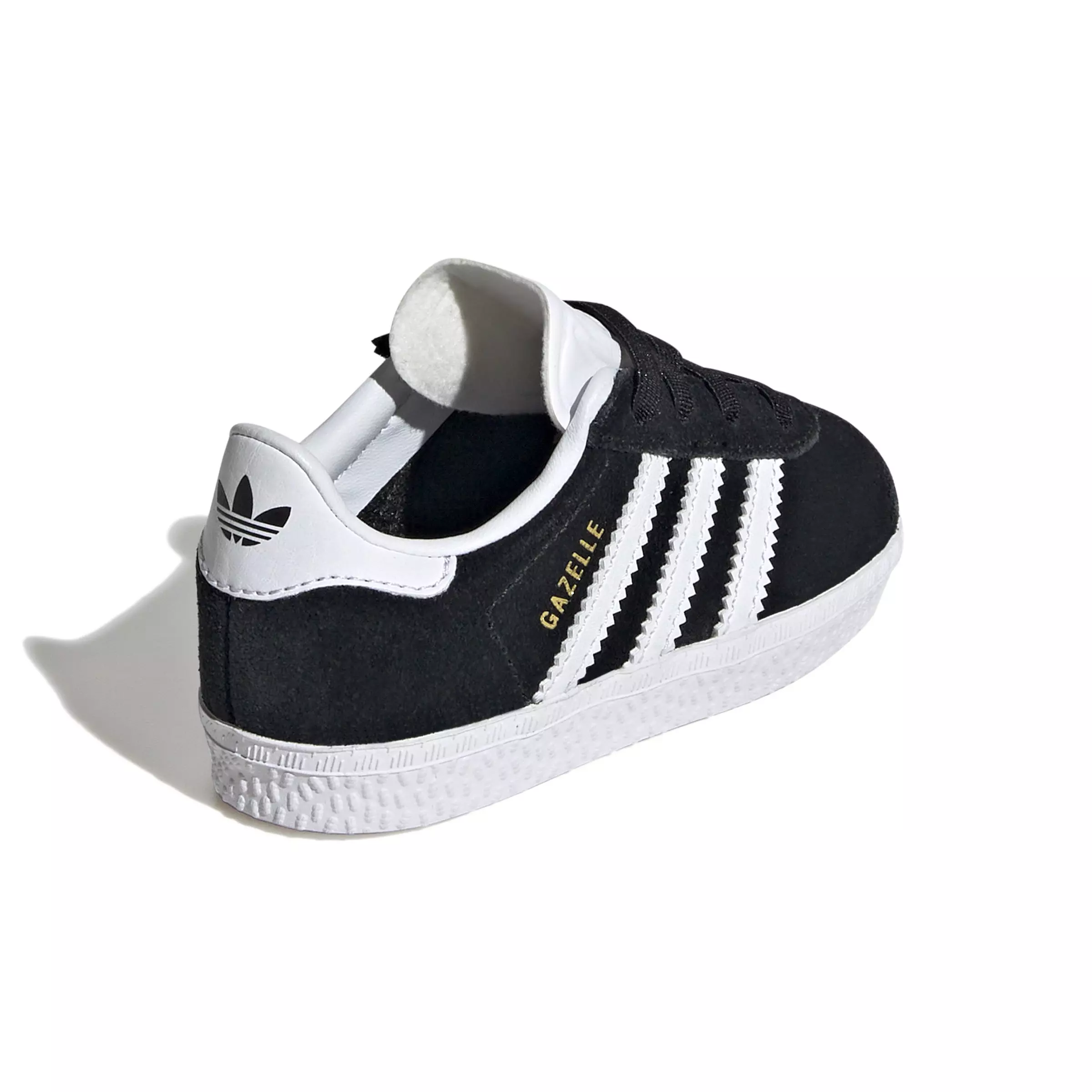 adidas Originals Gazelle "Core Black/Cloud White" Toddler Girls' Shoe - BLACK/WHITE