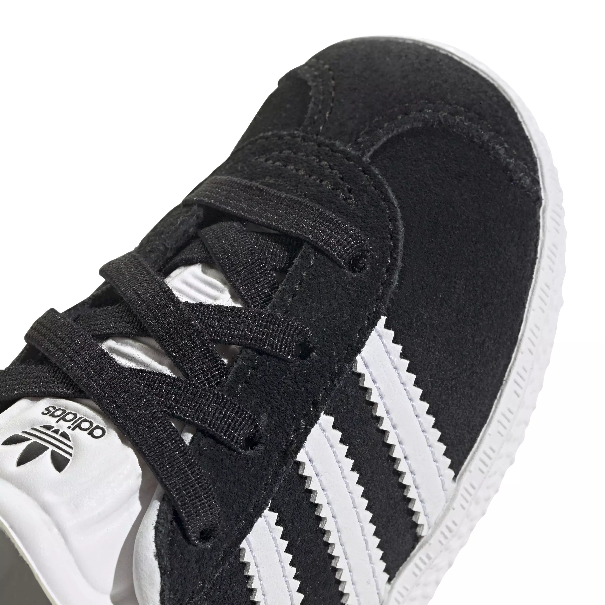 adidas Originals Gazelle "Core Black/Cloud White" Toddler Girls' Shoe - BLACK/WHITE