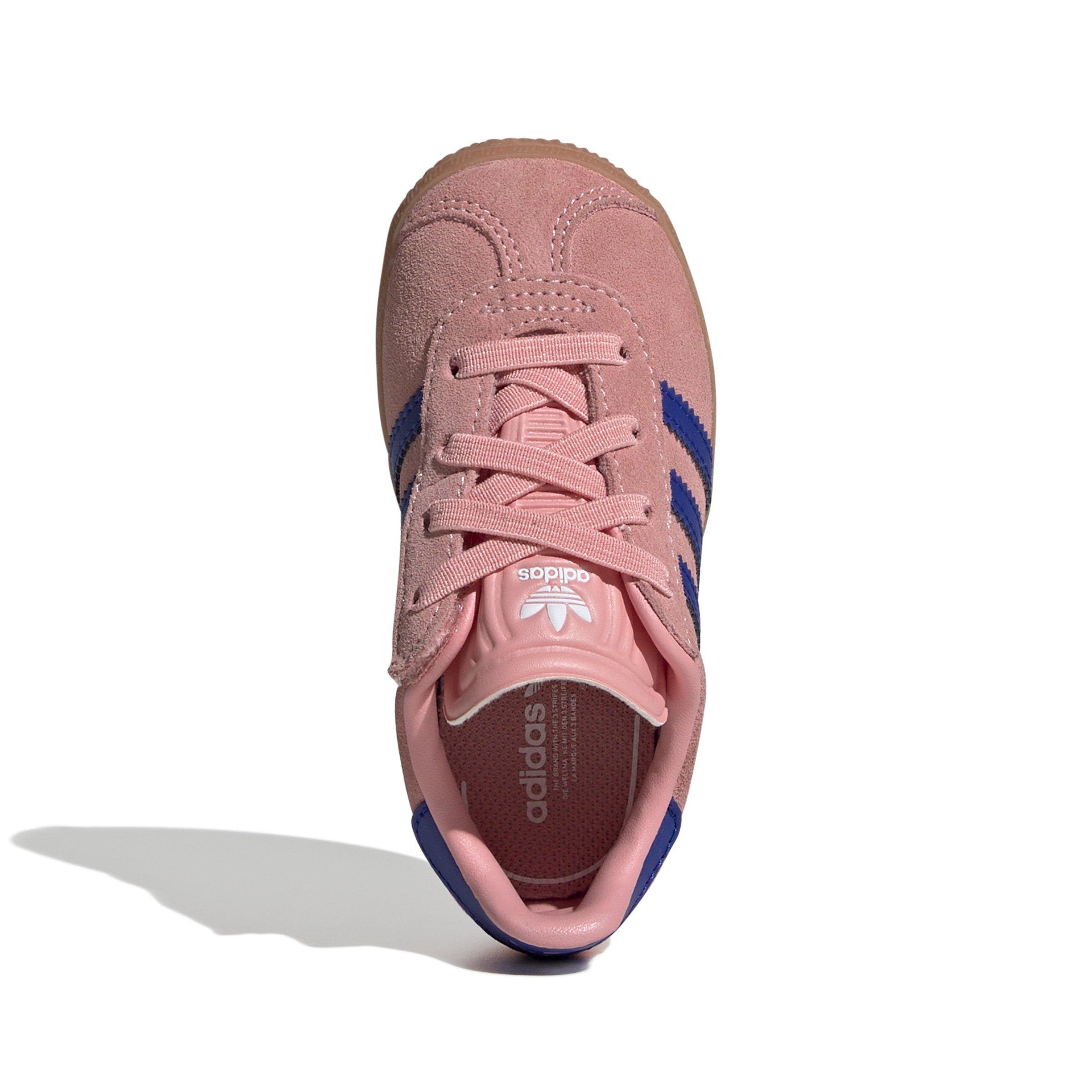 adidas Originals Gazelle "Semi Pink Spark/Lucid Blue" Toddler Girls' Shoe - PINK/BLUE Thumbnail View 5