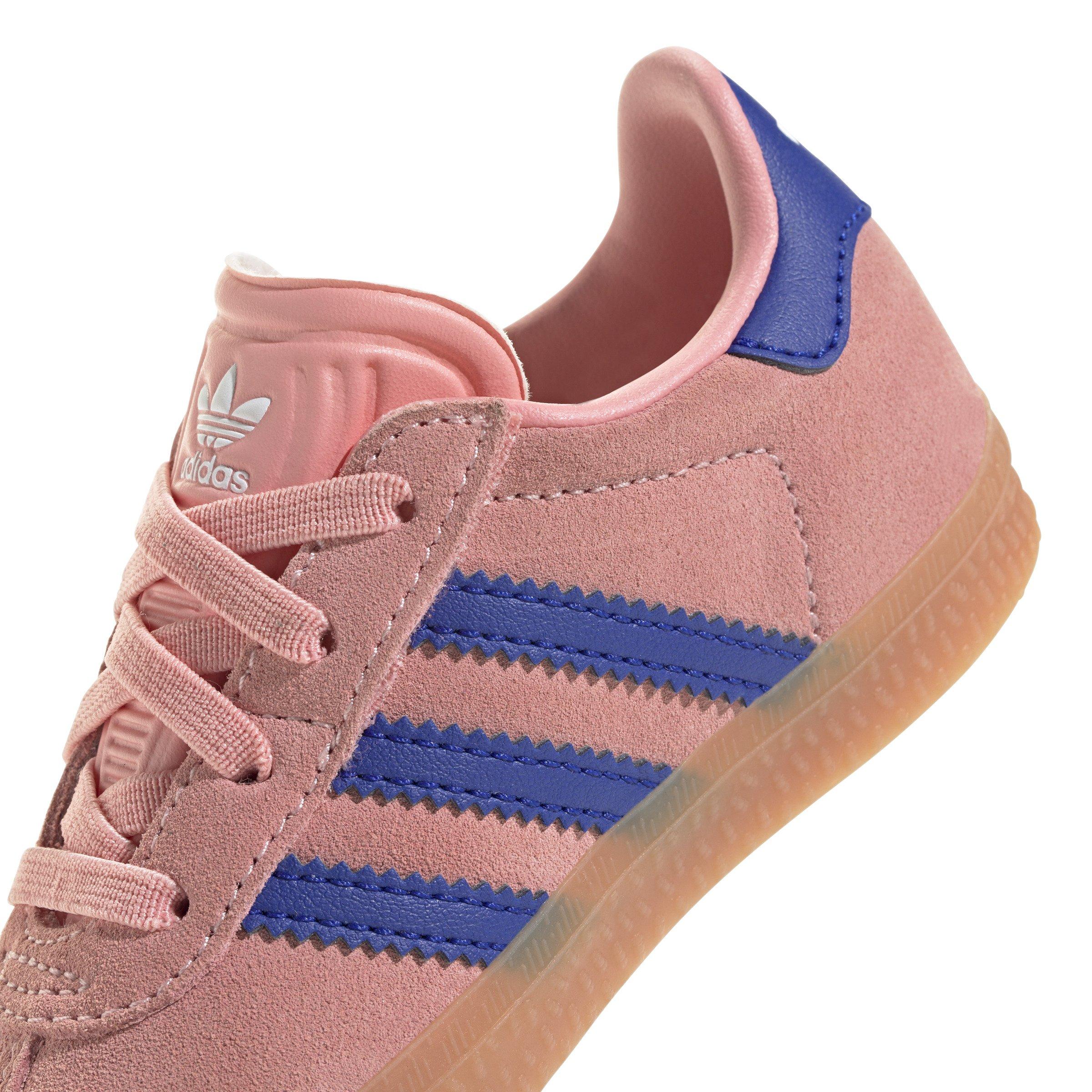 adidas Originals Gazelle "Semi Pink Spark/Lucid Blue" Toddler Girls' Shoe - PINK/BLUE Thumbnail View 8