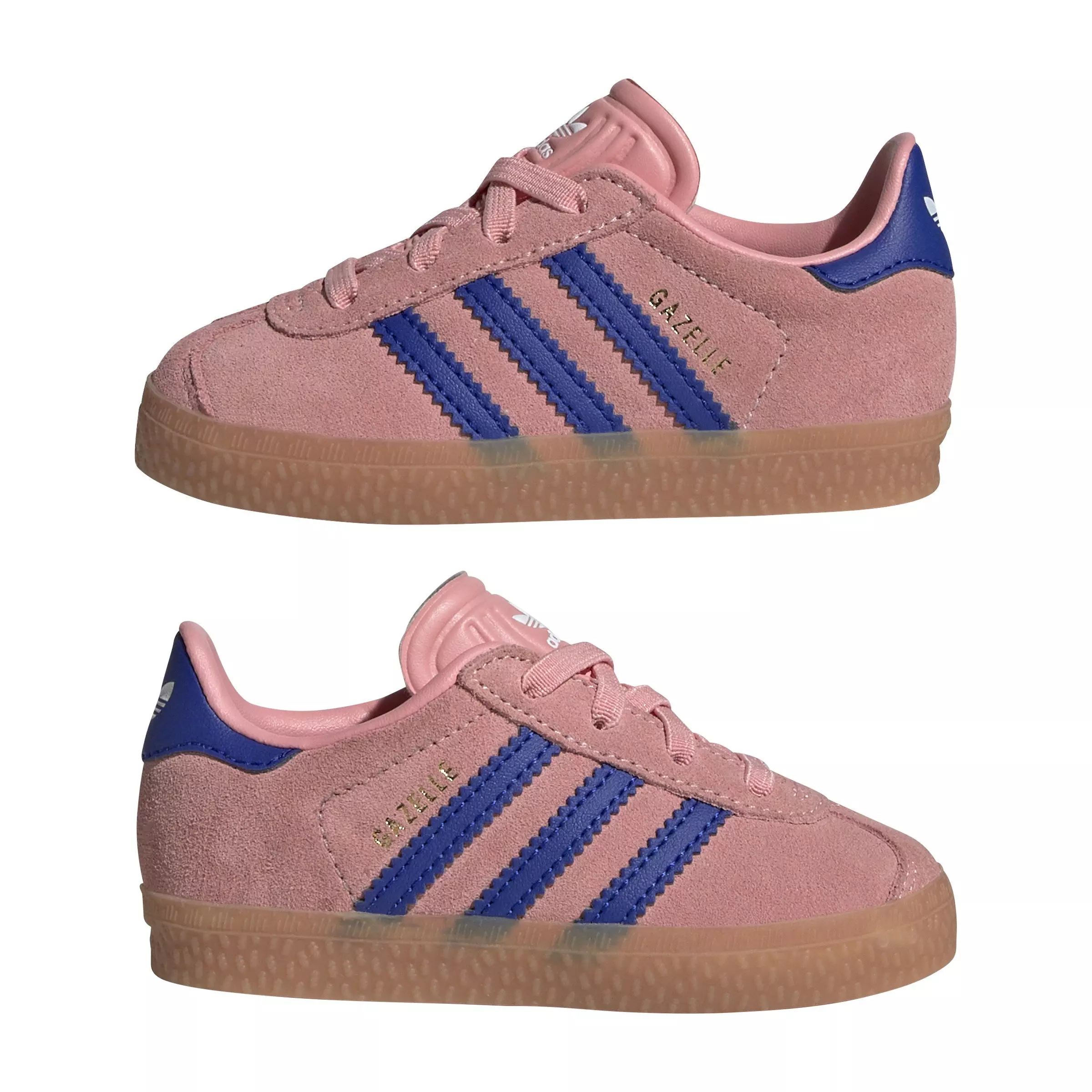 adidas Originals Gazelle "Semi Pink Spark/Lucid Blue" Toddler Girls' Shoe - PINK/BLUE