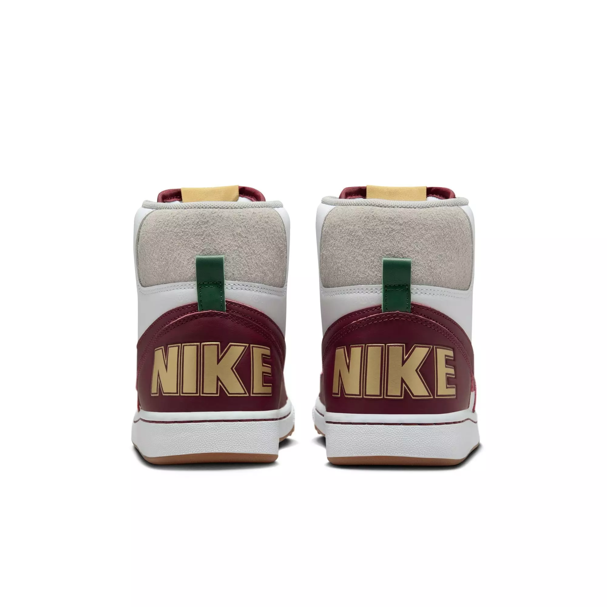 Nike Terminator High "Alabama A&M University" Men's Shoe - WHITE/DEEP MAROON/METALLIC GOLD