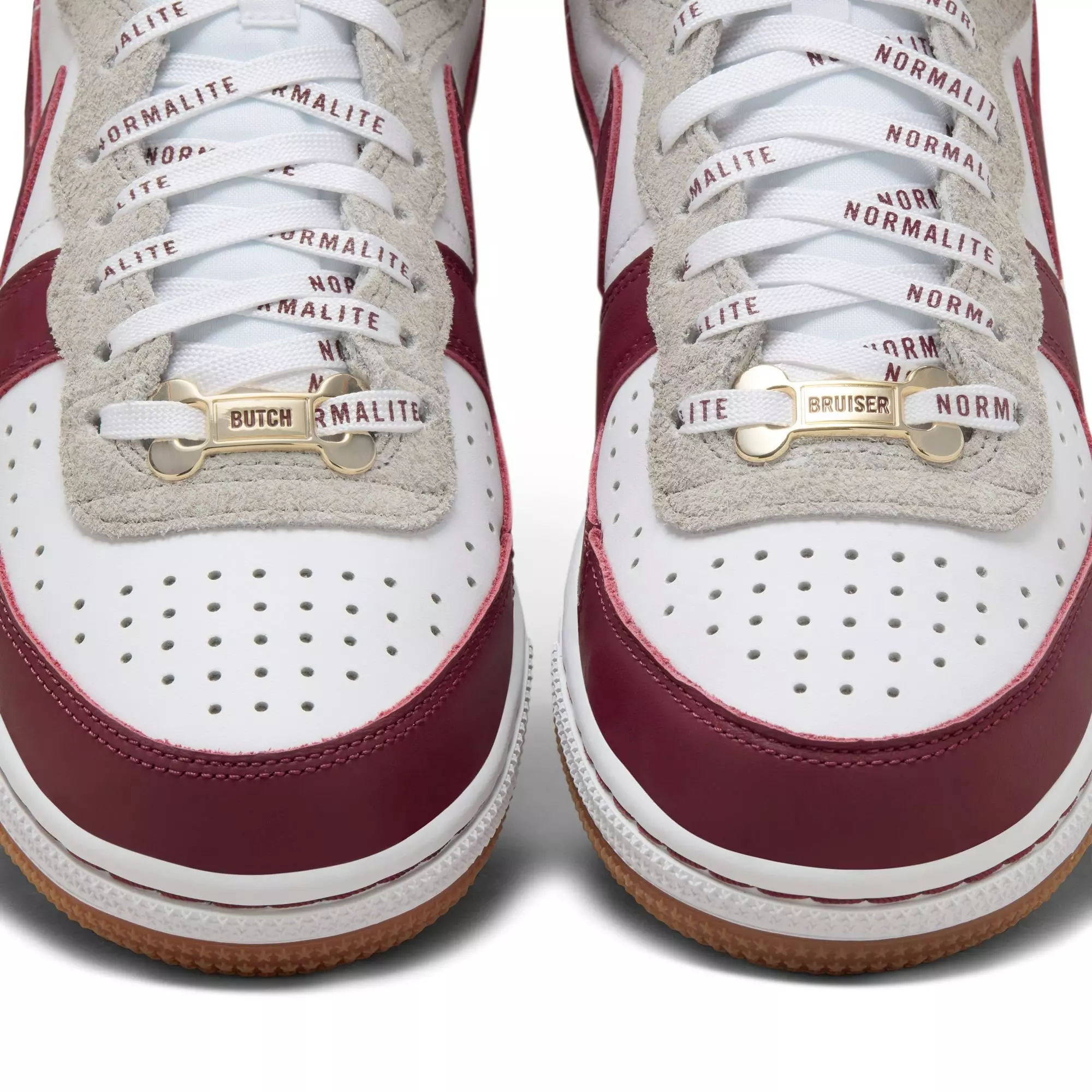 Nike Terminator High "Alabama A&M University" Men's Shoe - WHITE/DEEP MAROON/METALLIC GOLD