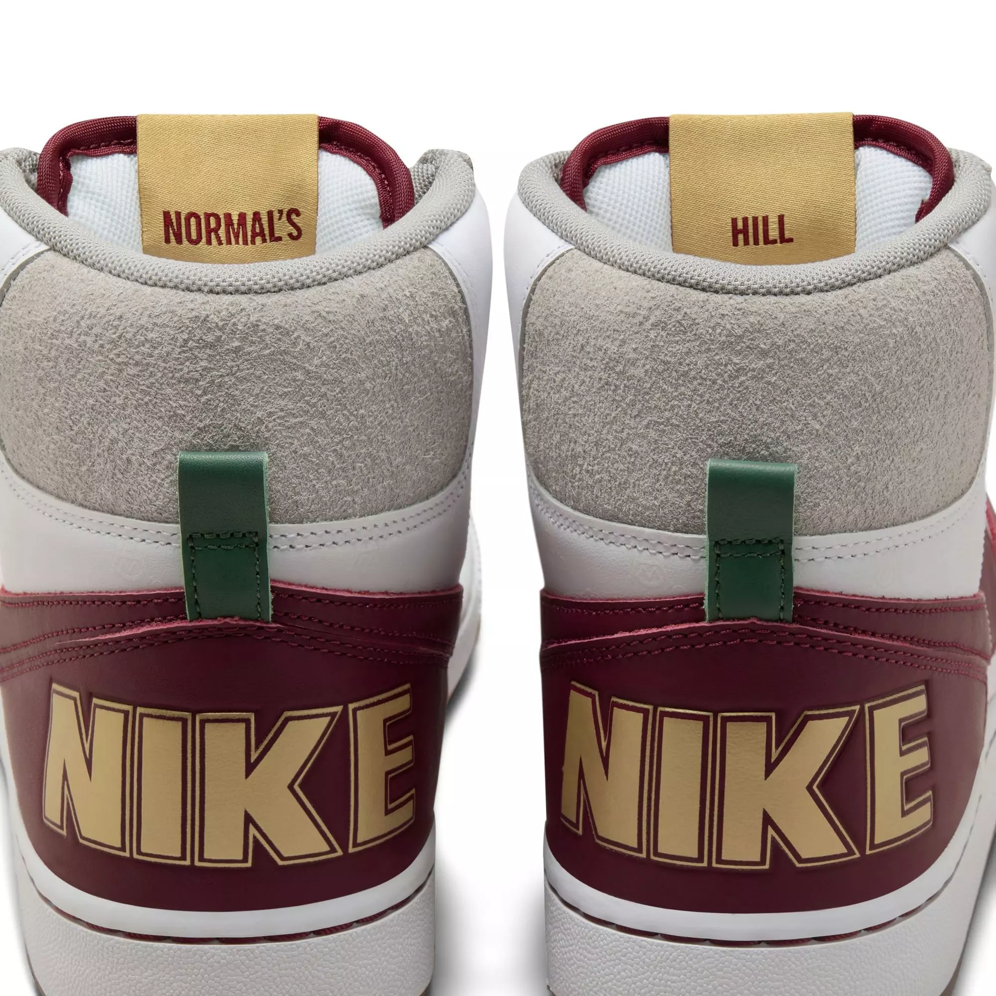 Nike Terminator High "Alabama A&M University" Men's Shoe - WHITE/DEEP MAROON/METALLIC GOLD