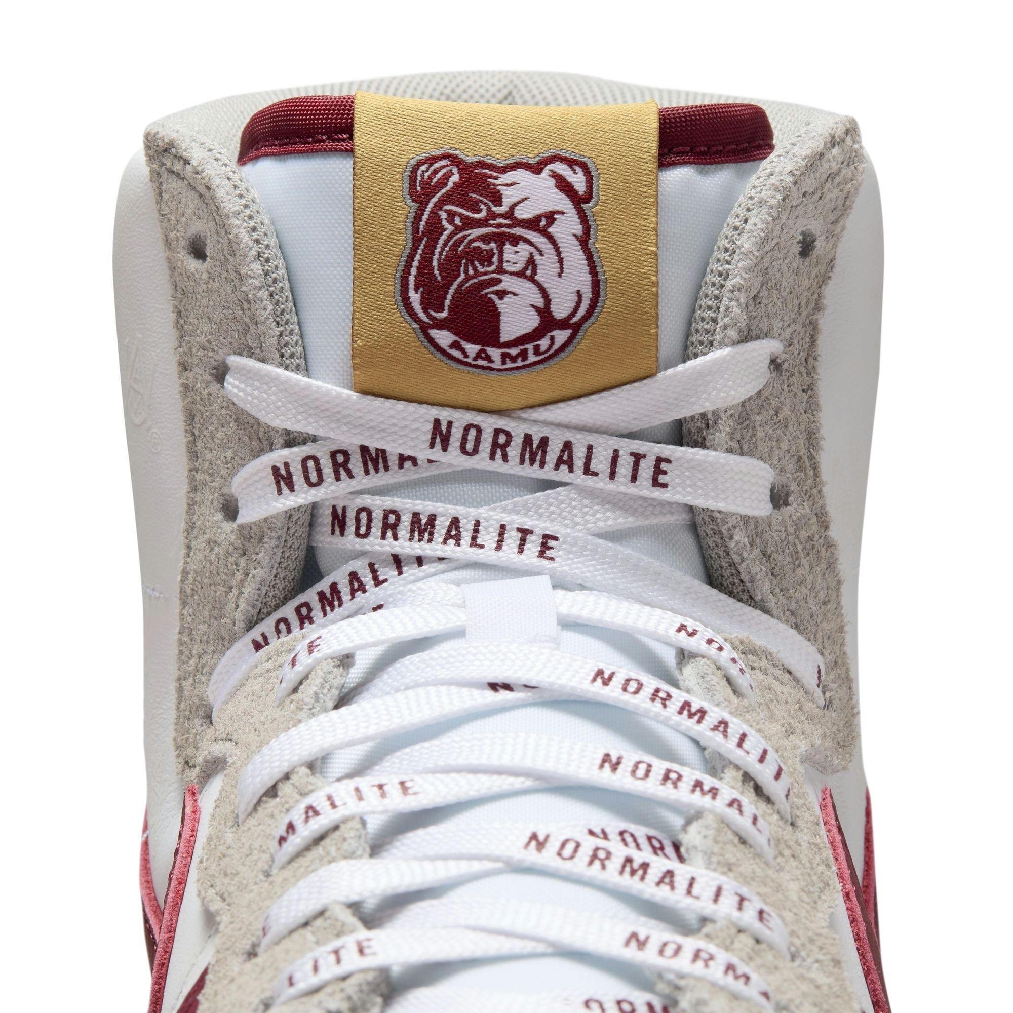 Nike Terminator High "Alabama A&M University" Men's Shoe - WHITE/DEEP MAROON/METALLIC GOLD Thumbnail View 8