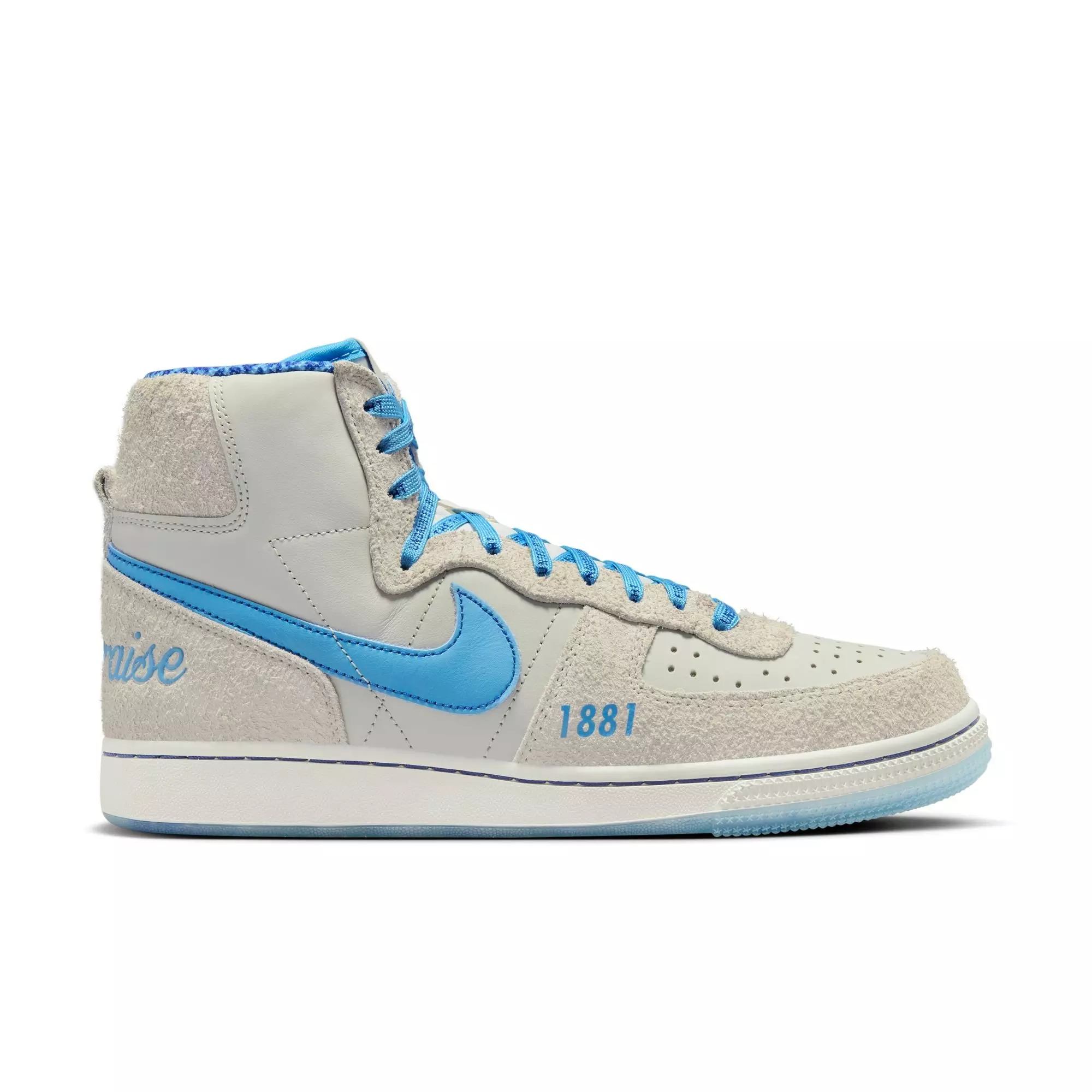 Nike Terminator High "Spelman College" Men's Shoe - LIGHT BONE/PHOTO BLUE/PHANTOM