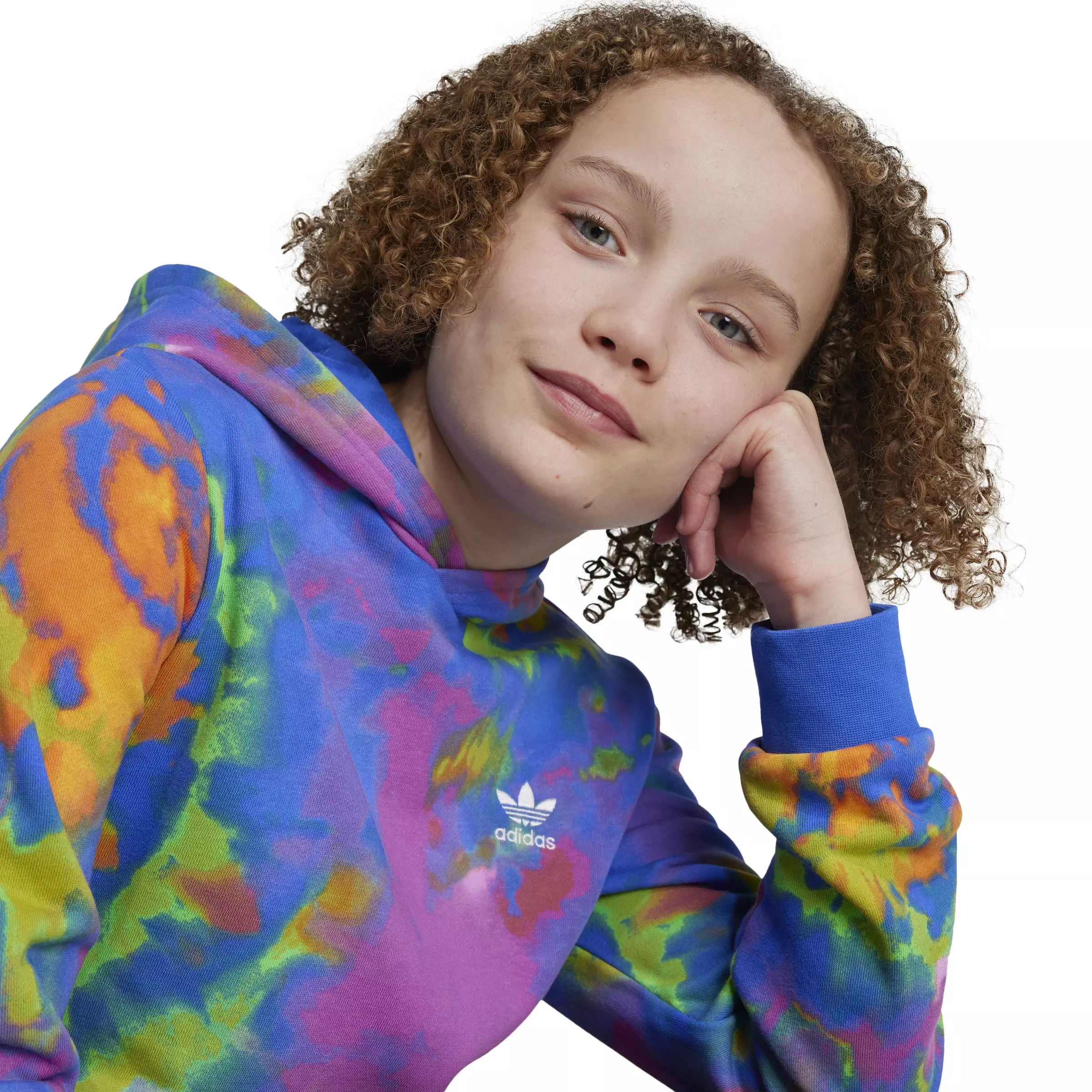 adidas Originals Big Kids' Tie-Dye Pullover Hoodie - MULTI-COLOR