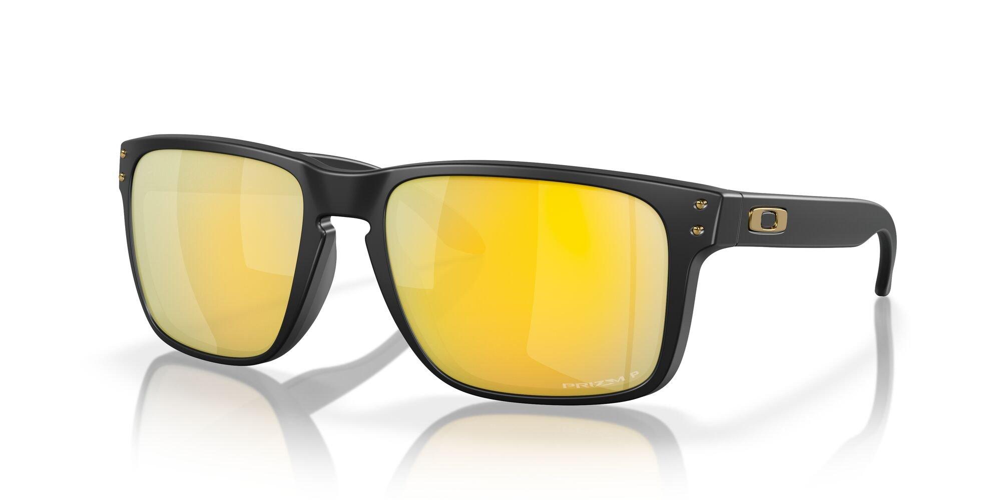 Oakley Holbrook XL Sunglasses - BLACK/GOLD Thumbnail View 3
