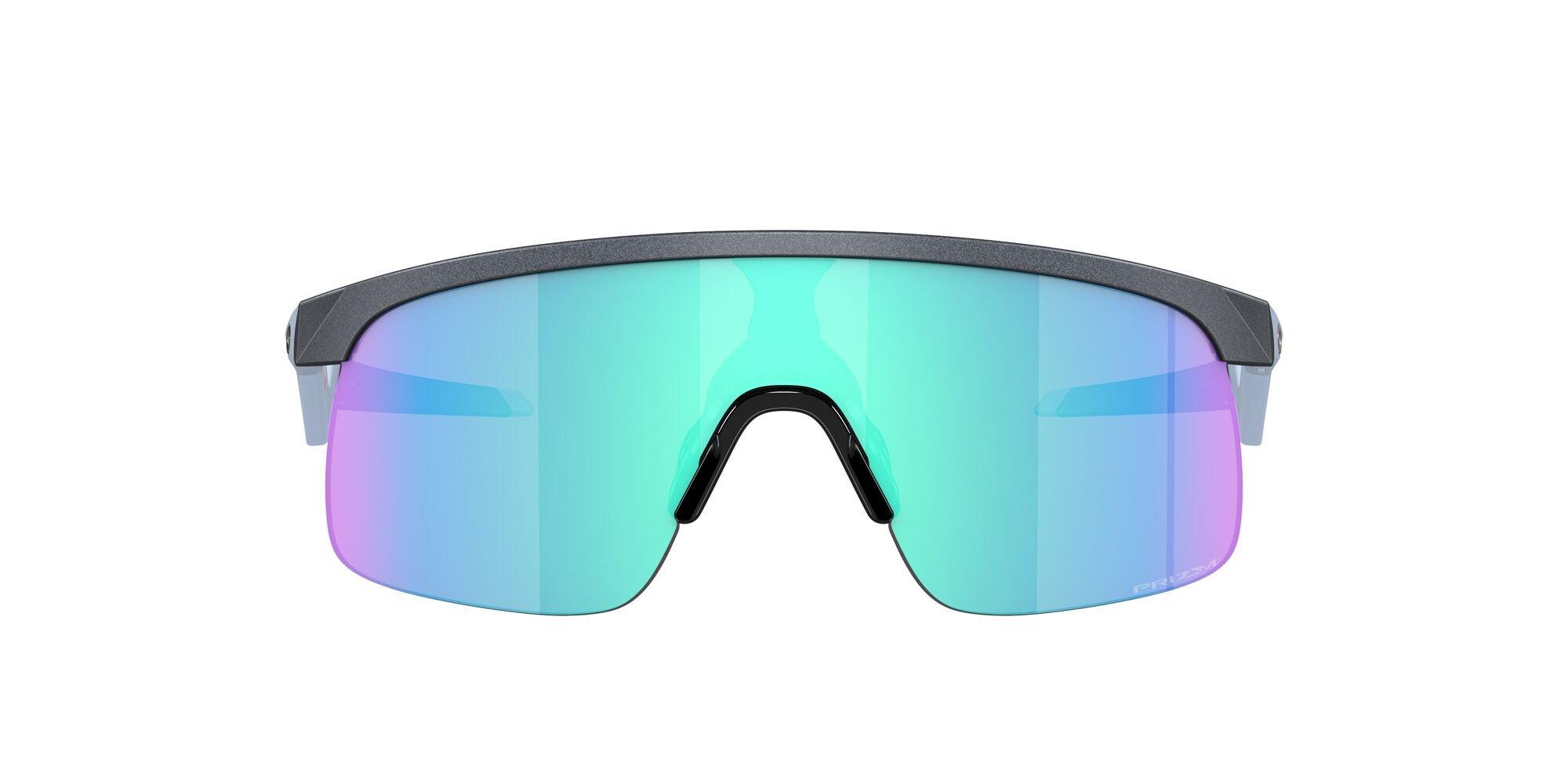 Oakley Resistor Sunglasses (Youth Fit) - Prizm Sapphire Lenses and Blue Steel Frame