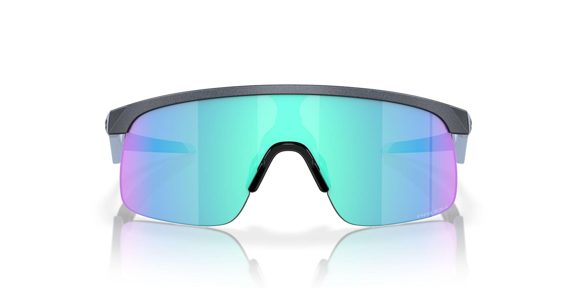 Oakley Resistor Sunglasses (Youth Fit) - Prizm Sapphire Lenses and Blue Steel Frame