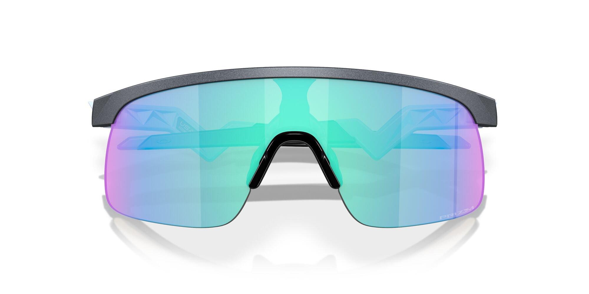 Oakley Resistor Sunglasses (Youth Fit) - Prizm Sapphire Lenses and Blue Steel Frame