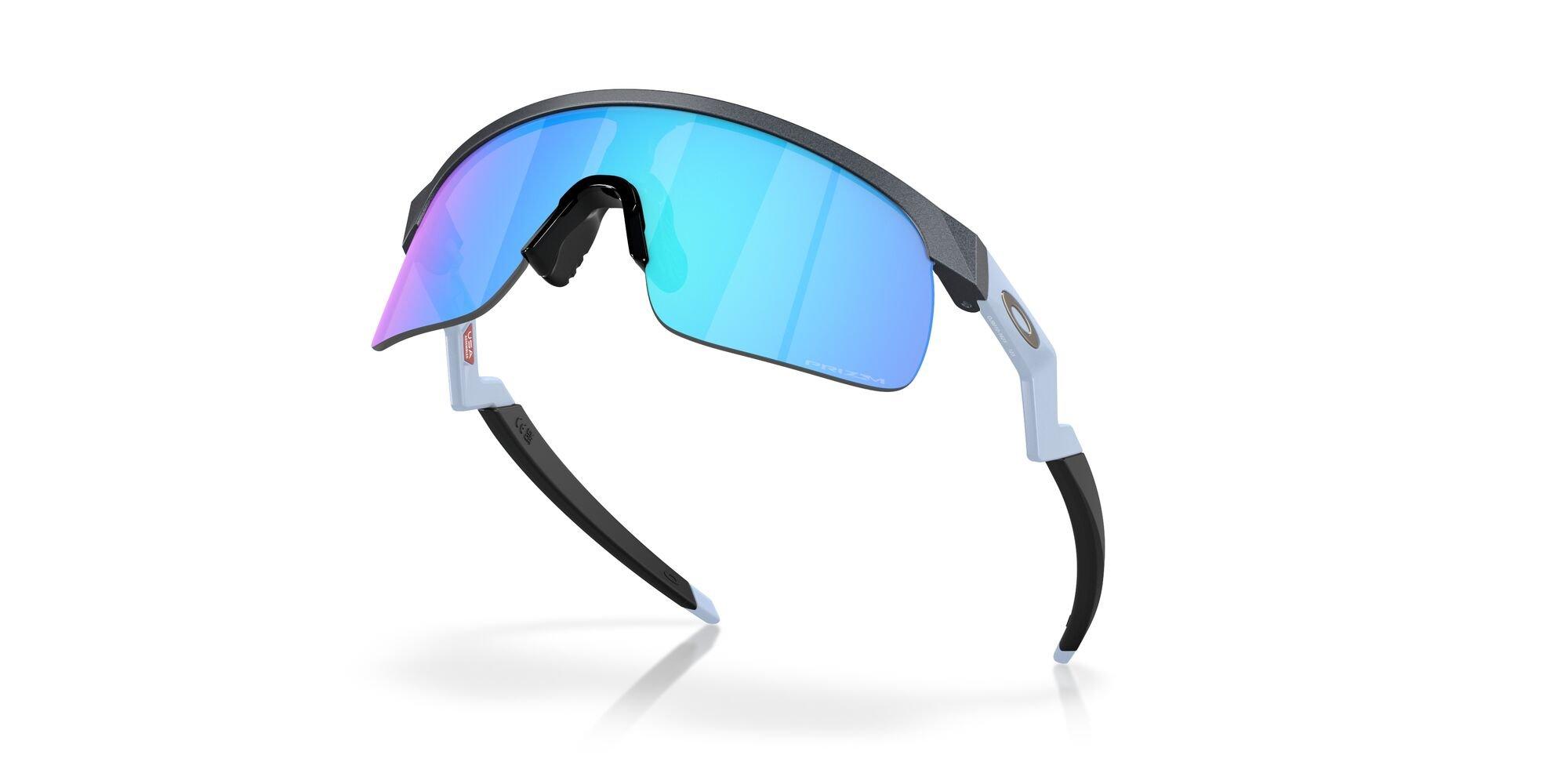 Oakley Resistor Sunglasses (Youth Fit) - Prizm Sapphire Lenses and Blue Steel Frame
