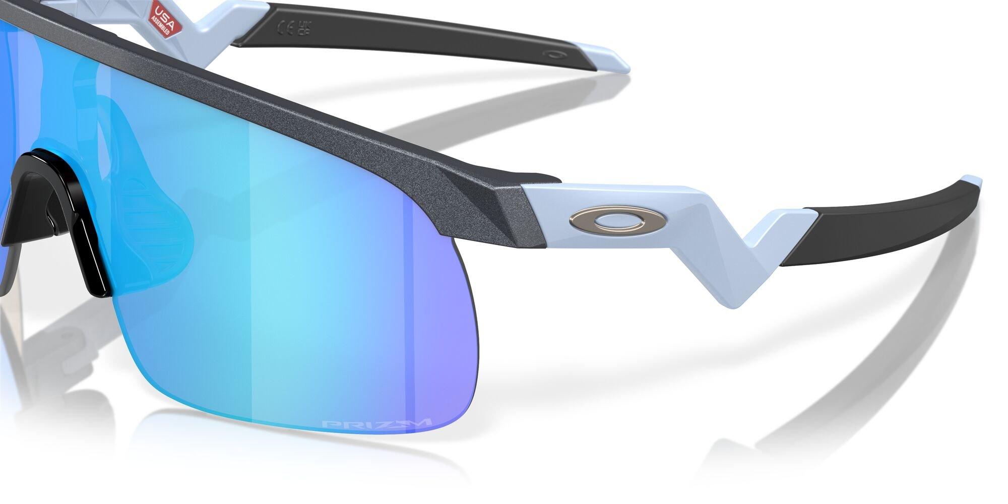 Oakley Resistor Sunglasses (Youth Fit) - Prizm Sapphire Lenses and Blue Steel Frame