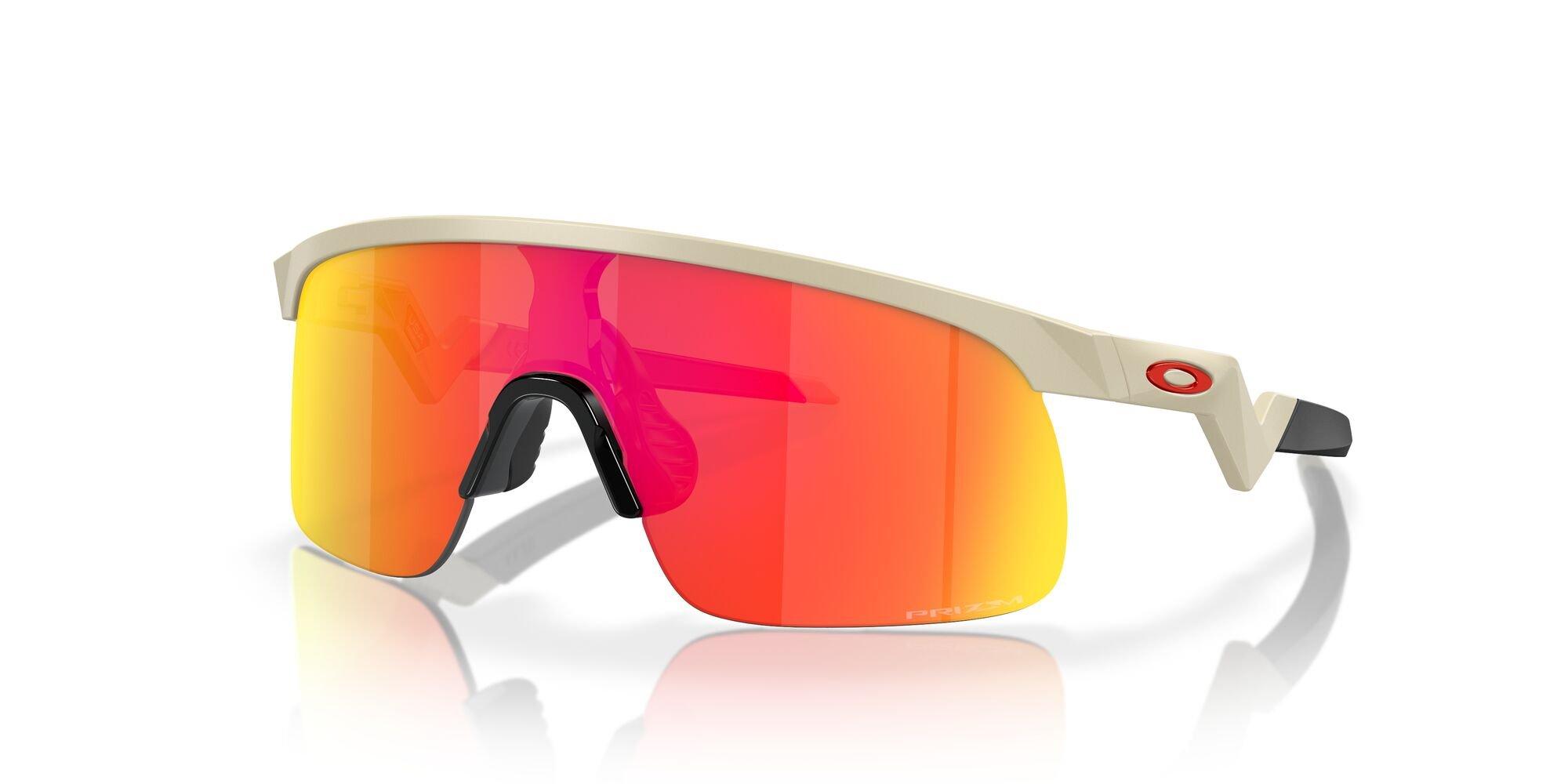 Oakley Resistor Sunglasses (Youth Fit) - Prizm Ruby Lenses and Sand Frame