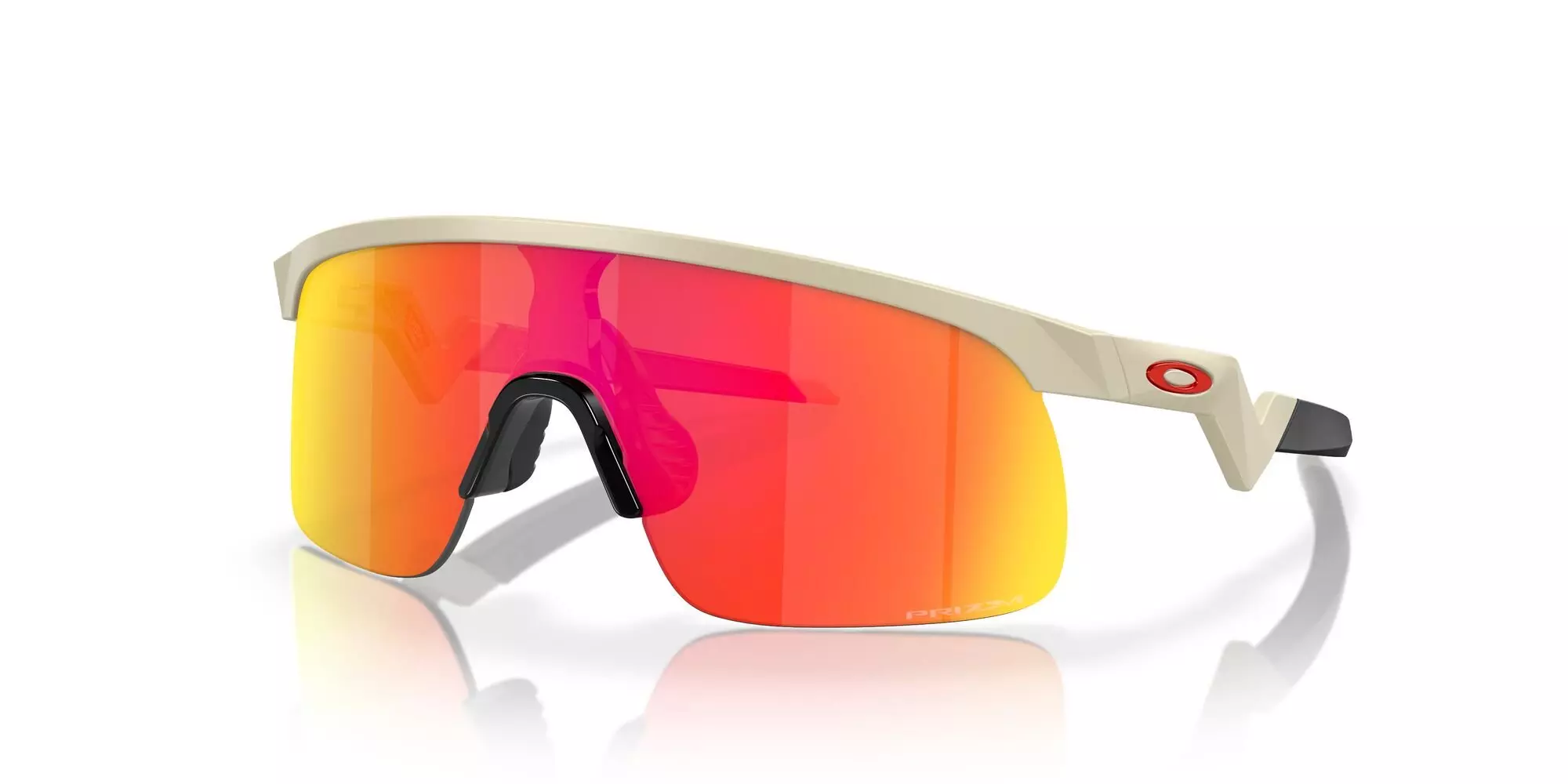 Oakley Youth Resistor Prizm Ruby Sunglasses - Sand - RED