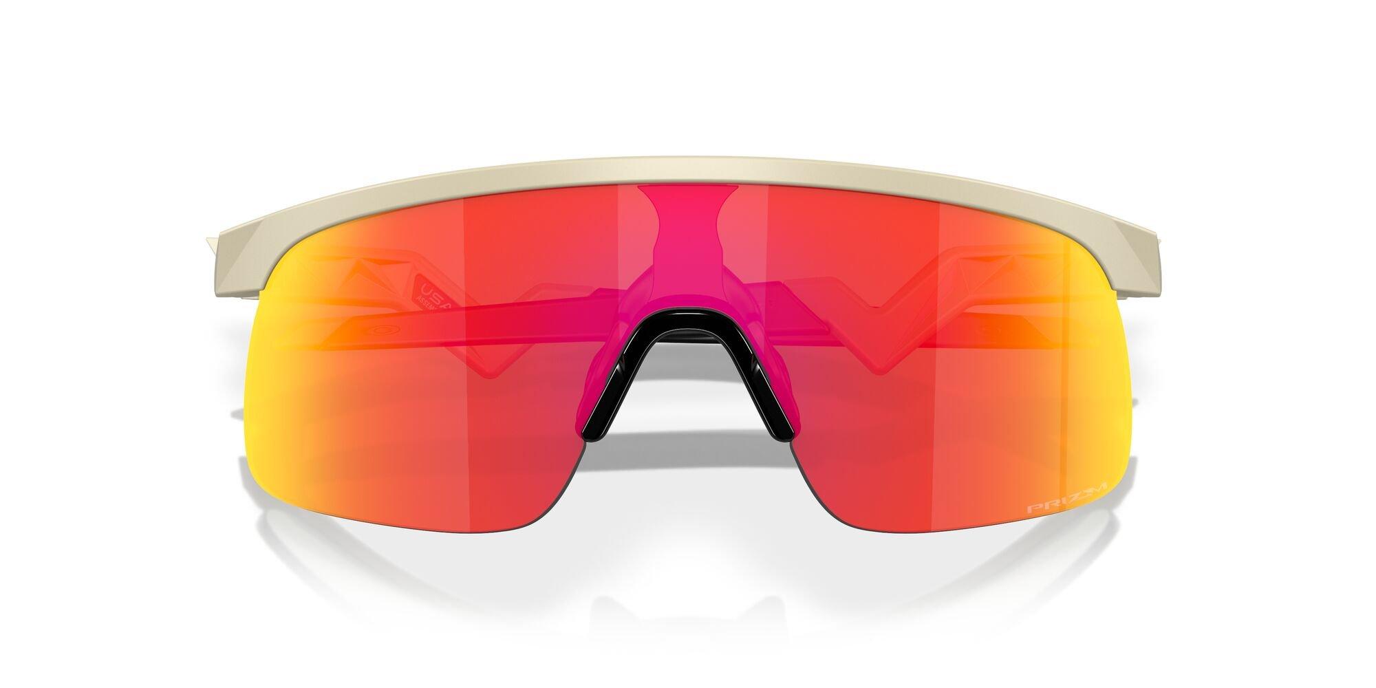 Oakley Resistor Sunglasses (Youth Fit) - Prizm Ruby Lenses and Sand Frame