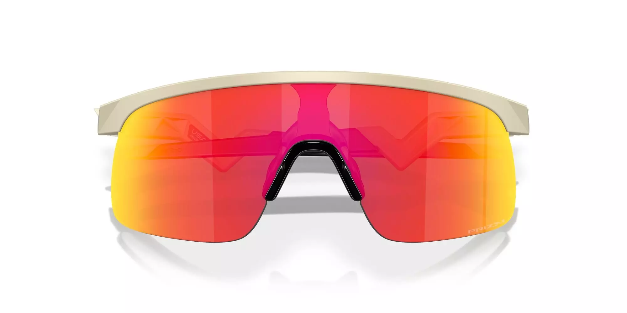Oakley Youth Resistor Prizm Ruby Sunglasses - Sand - RED