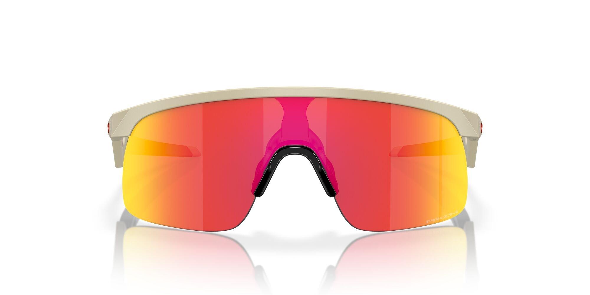 Oakley Resistor Sunglasses (Youth Fit) - Prizm Ruby Lenses and Sand Frame