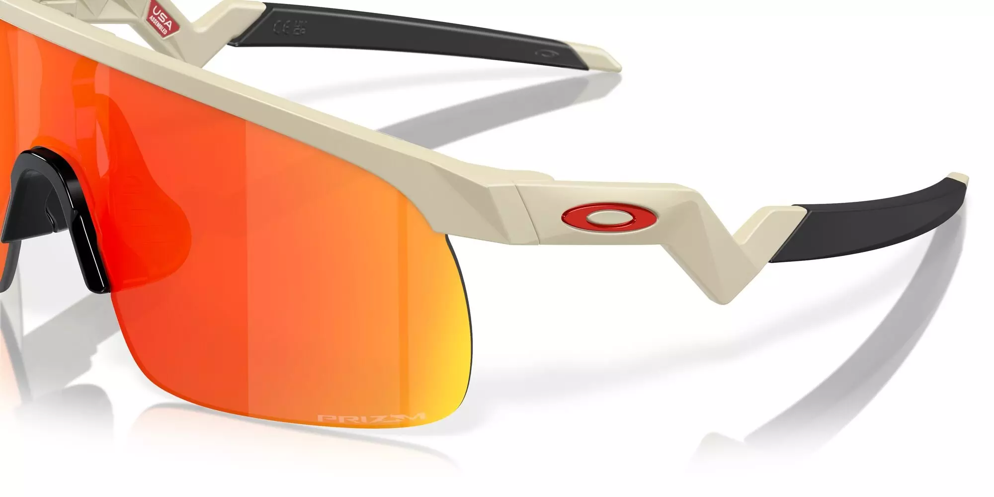 Oakley Youth Resistor Prizm Ruby Sunglasses - Sand - RED