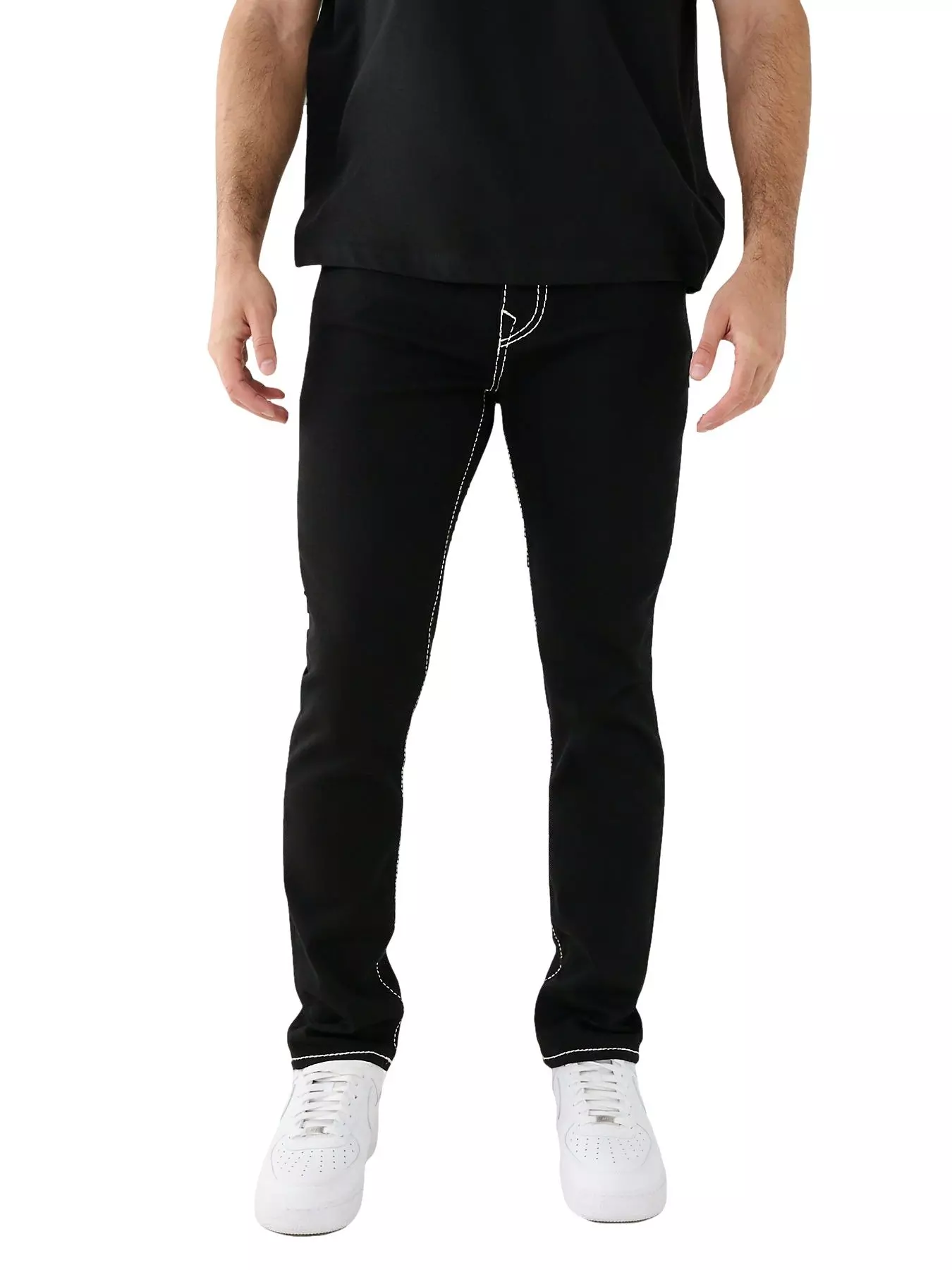 True Religion Men's x Playboy Big T Rocco Jeans - BLACK