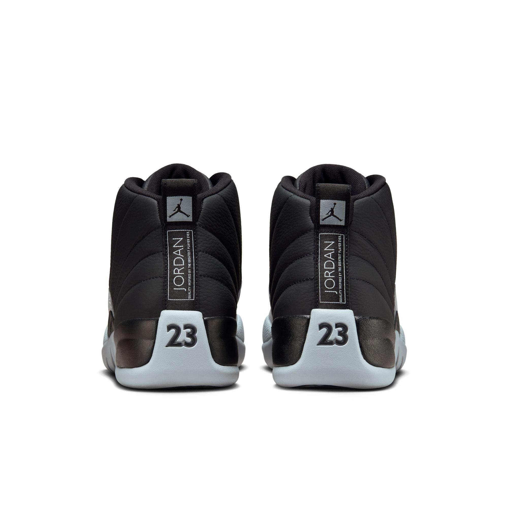 Jordan 12 Retro "Black and Wolf Grey" Men's Shoe - BLACK/WOLF GREY/WHITE Thumbnail View 8