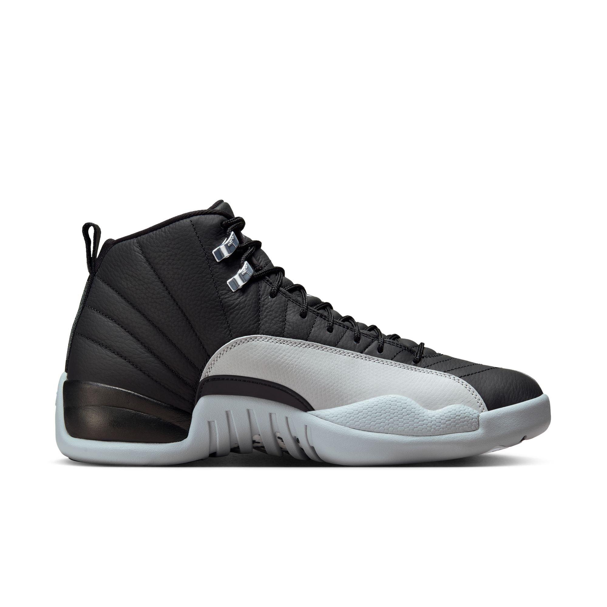 Jordan 12 Retro "Black and Wolf Grey" Men's Shoe - BLACK/WOLF GREY/WHITE Thumbnail View 2