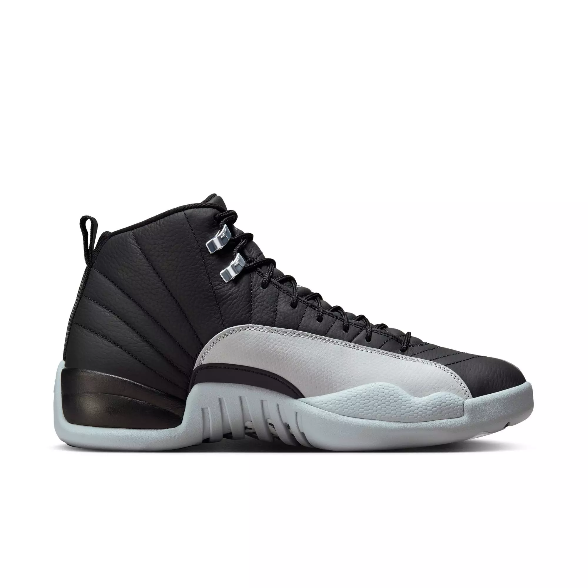 Jordan 12 Retro "Black and Wolf Grey" Men's Shoe - BLACK/WOLF GREY/WHITE